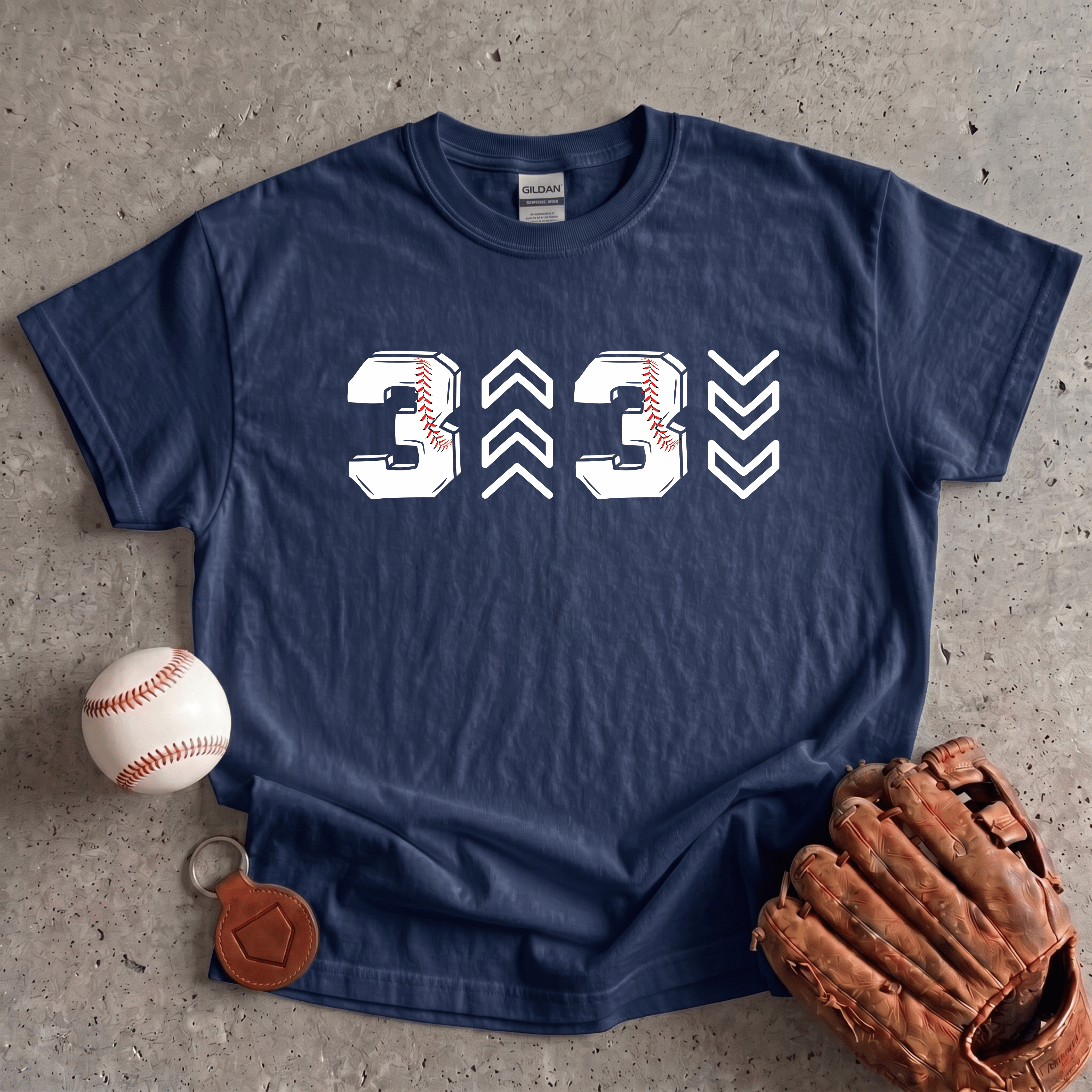 Collection of Three Up Three Down T-Shirt in a gallery layout