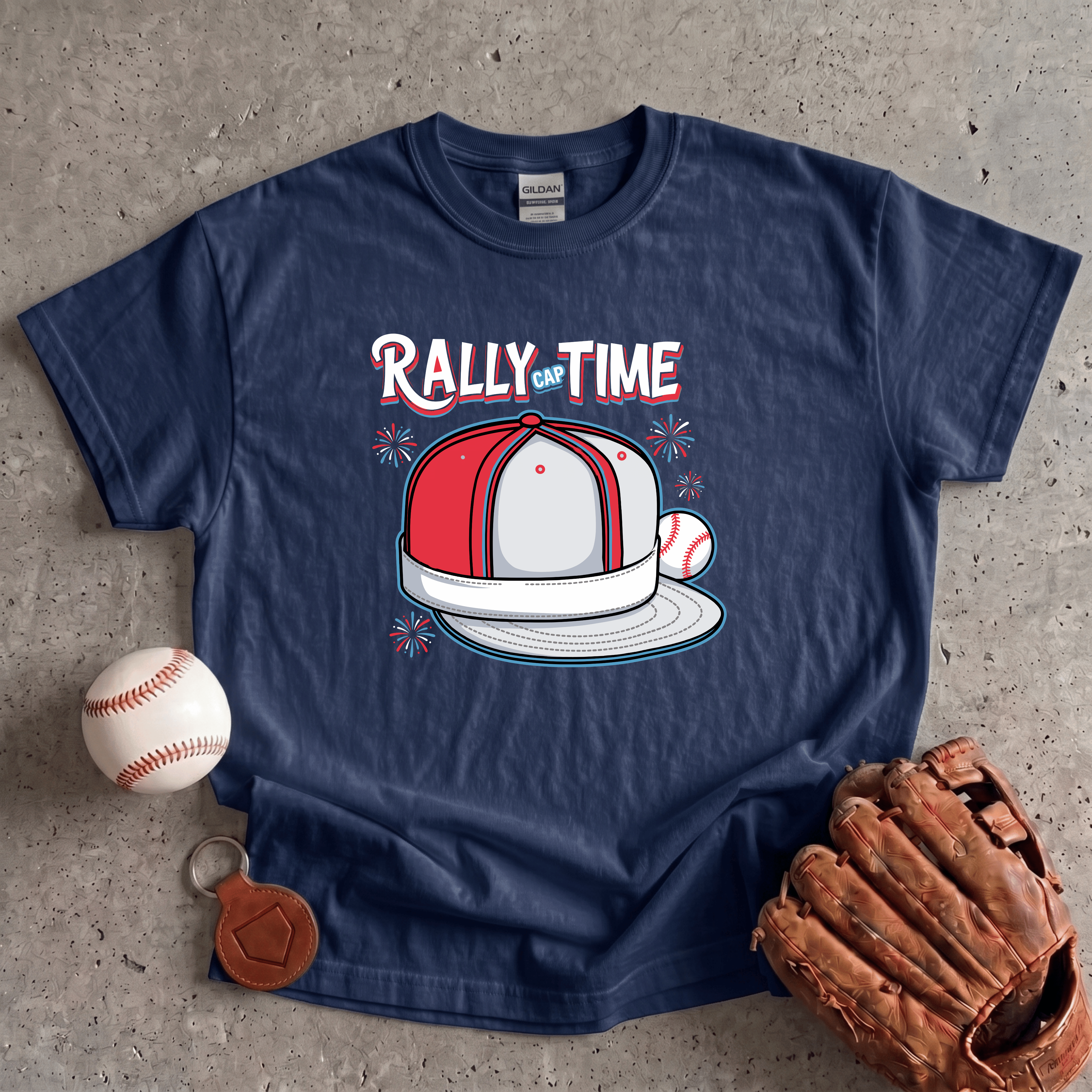 Collection of Rally Cap T-Shirt in a gallery layout