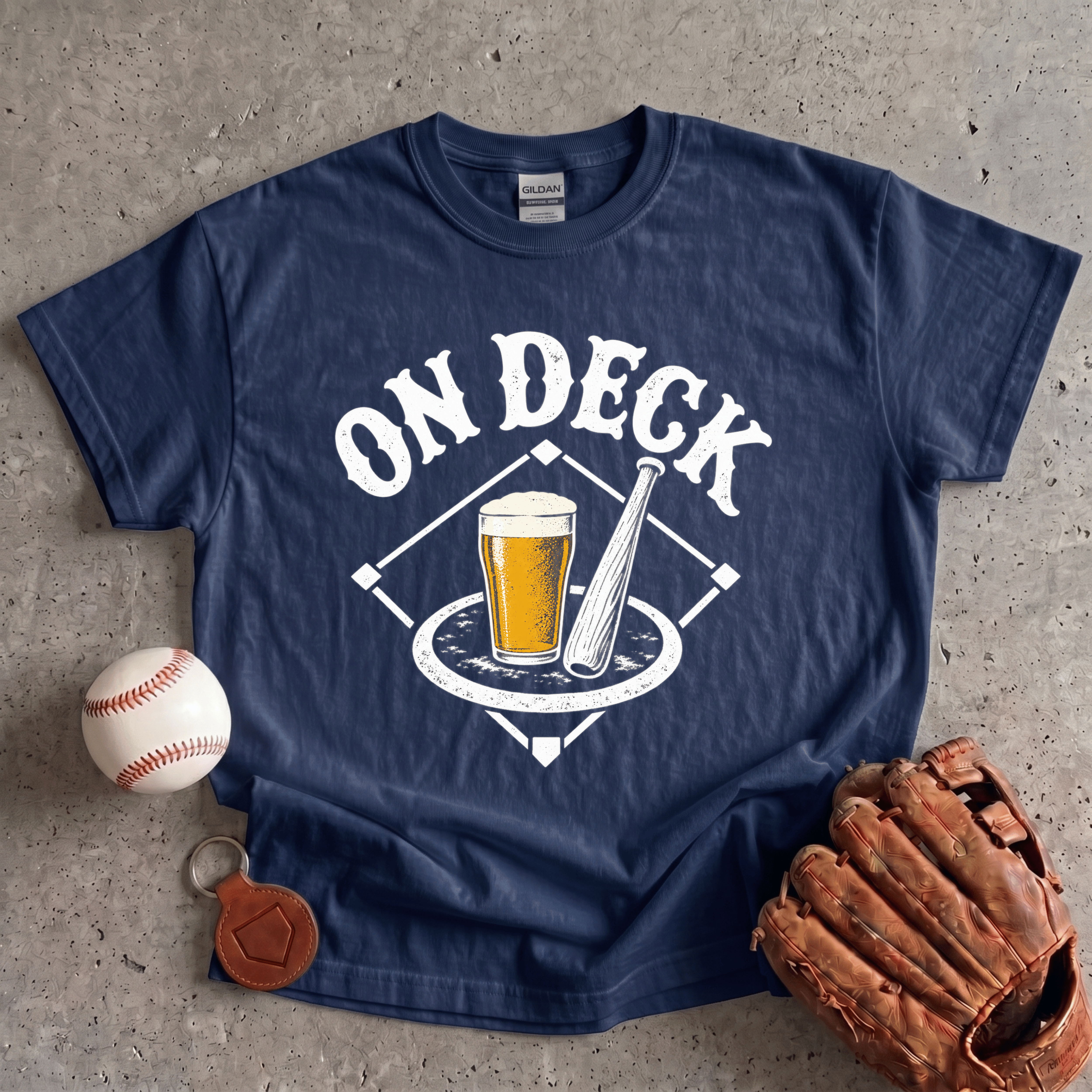 Collection of On Deck Baseball and Beer T-Shirt in a gallery layout