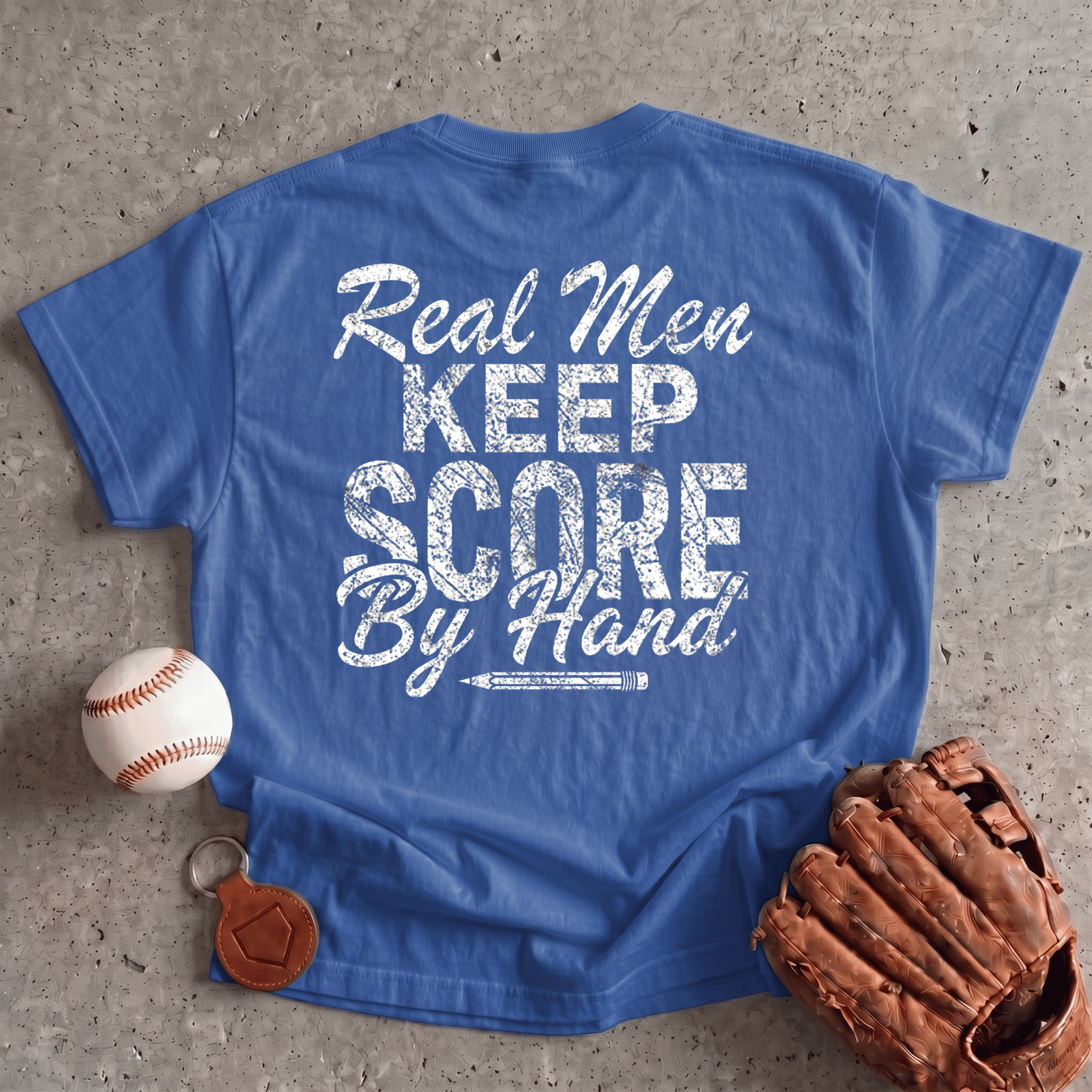 Collection of Real Men Keep Score By Hand in a gallery layout