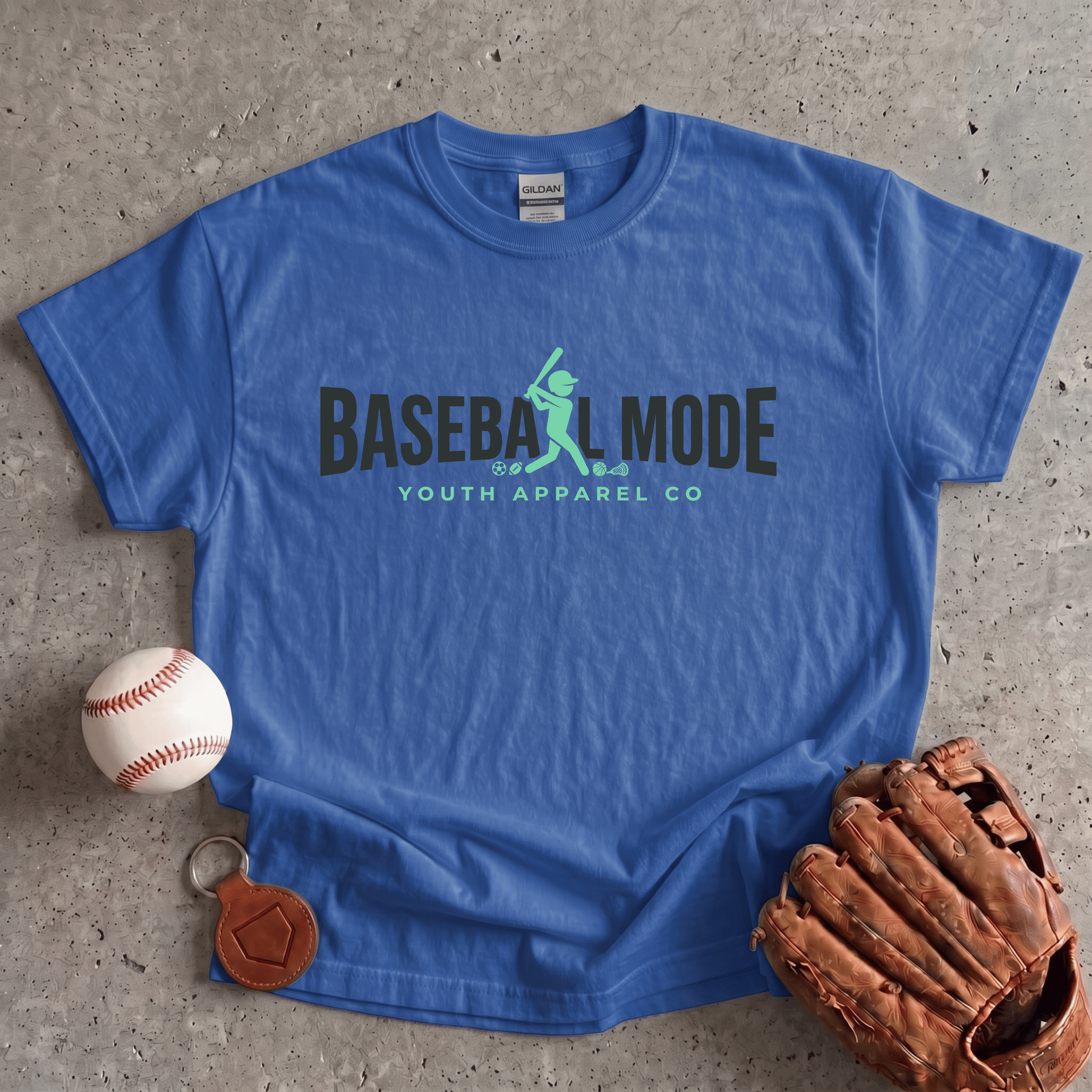 Collection of Baseball Mode Youth Apparel Co Logo T-Shirt in a gallery layout