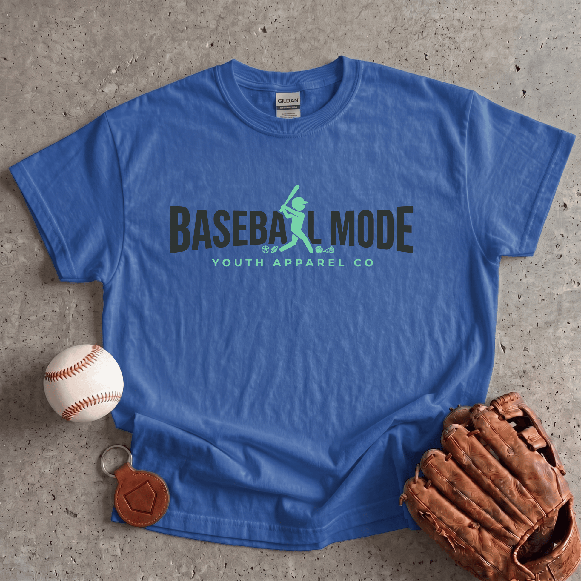 Baseball Mode Youth Apparel Co Logo T-Shirt