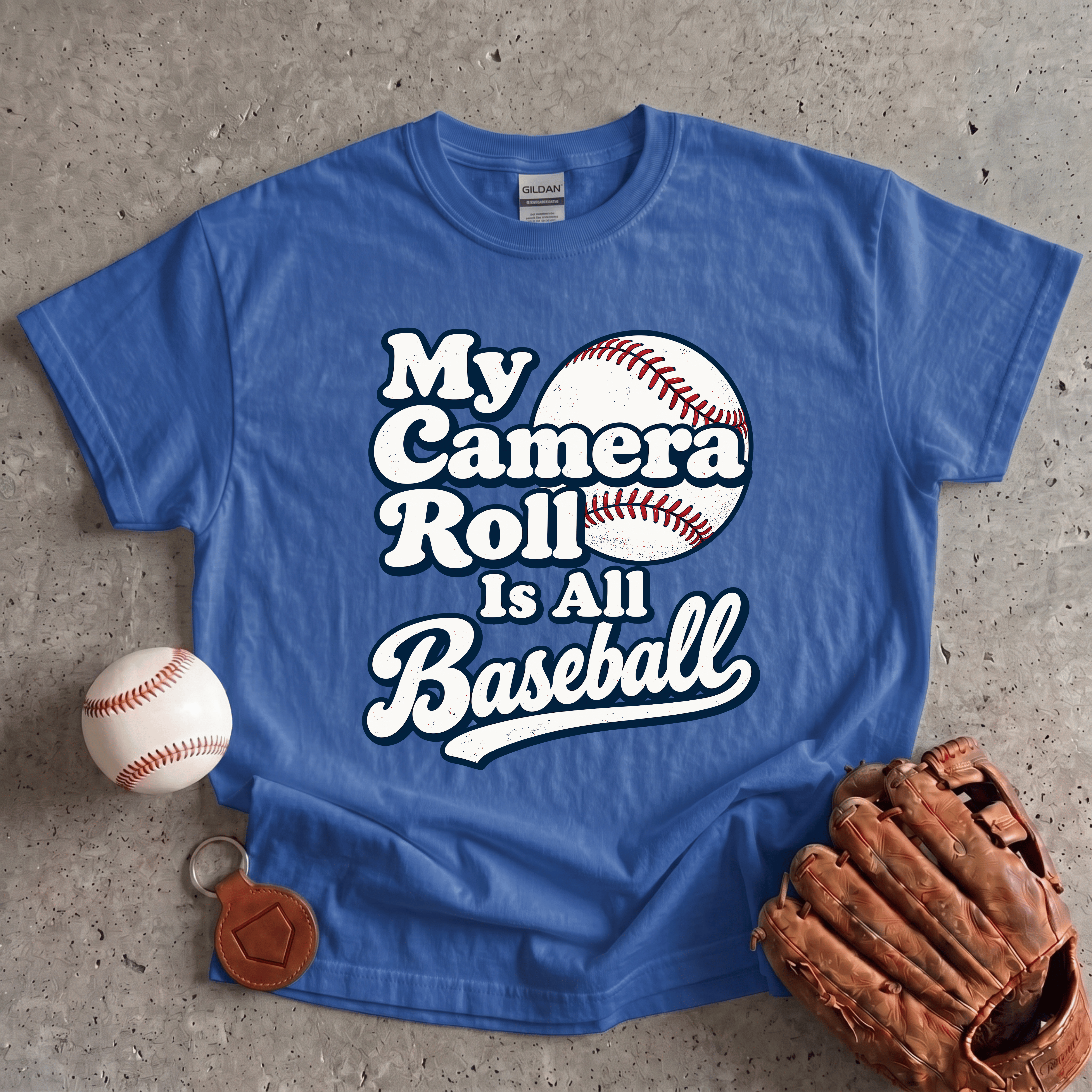 Collection of My Camera Roll Is All Baseball T-Shirt in a gallery layout