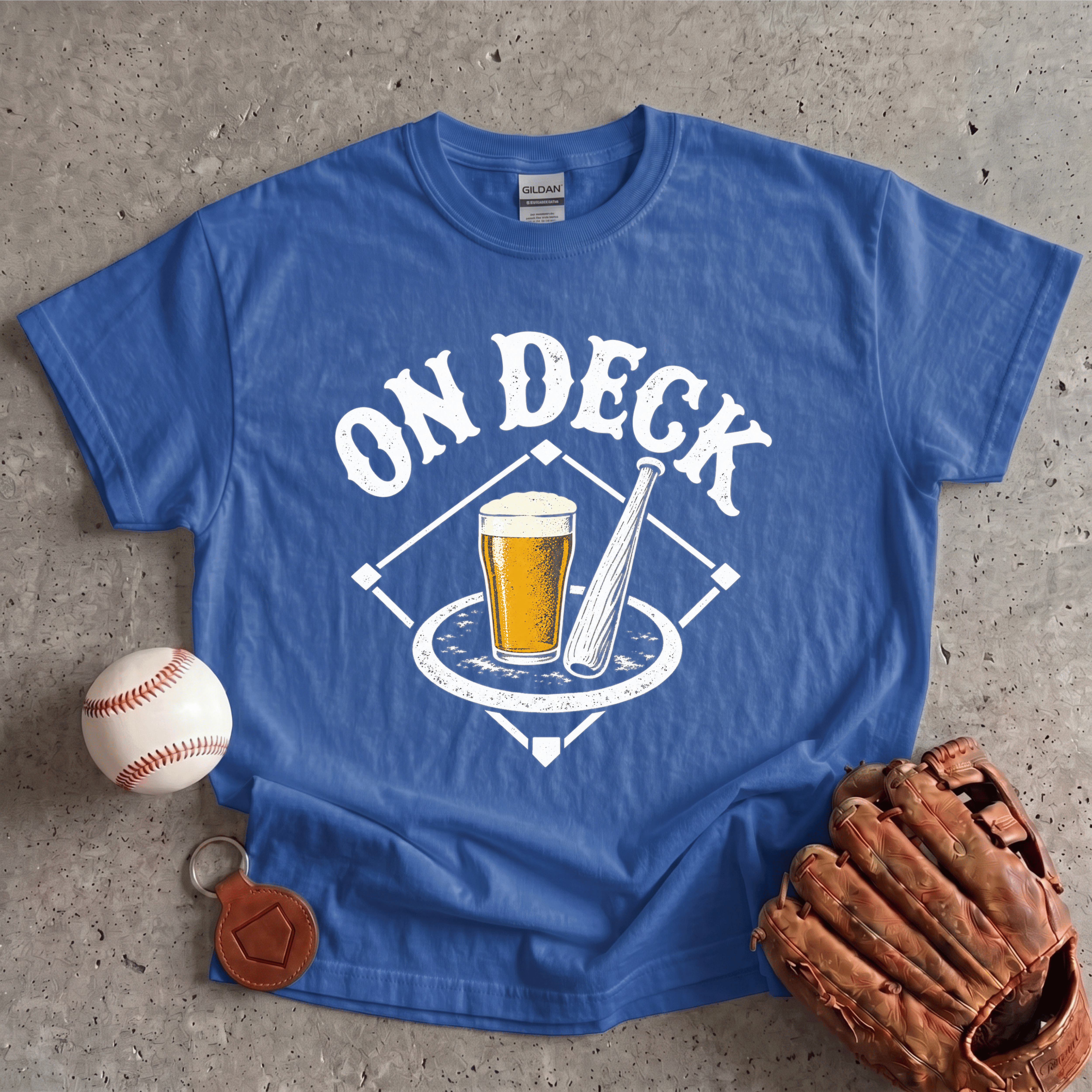 Collection of On Deck Baseball and Beer T-Shirt in a gallery layout
