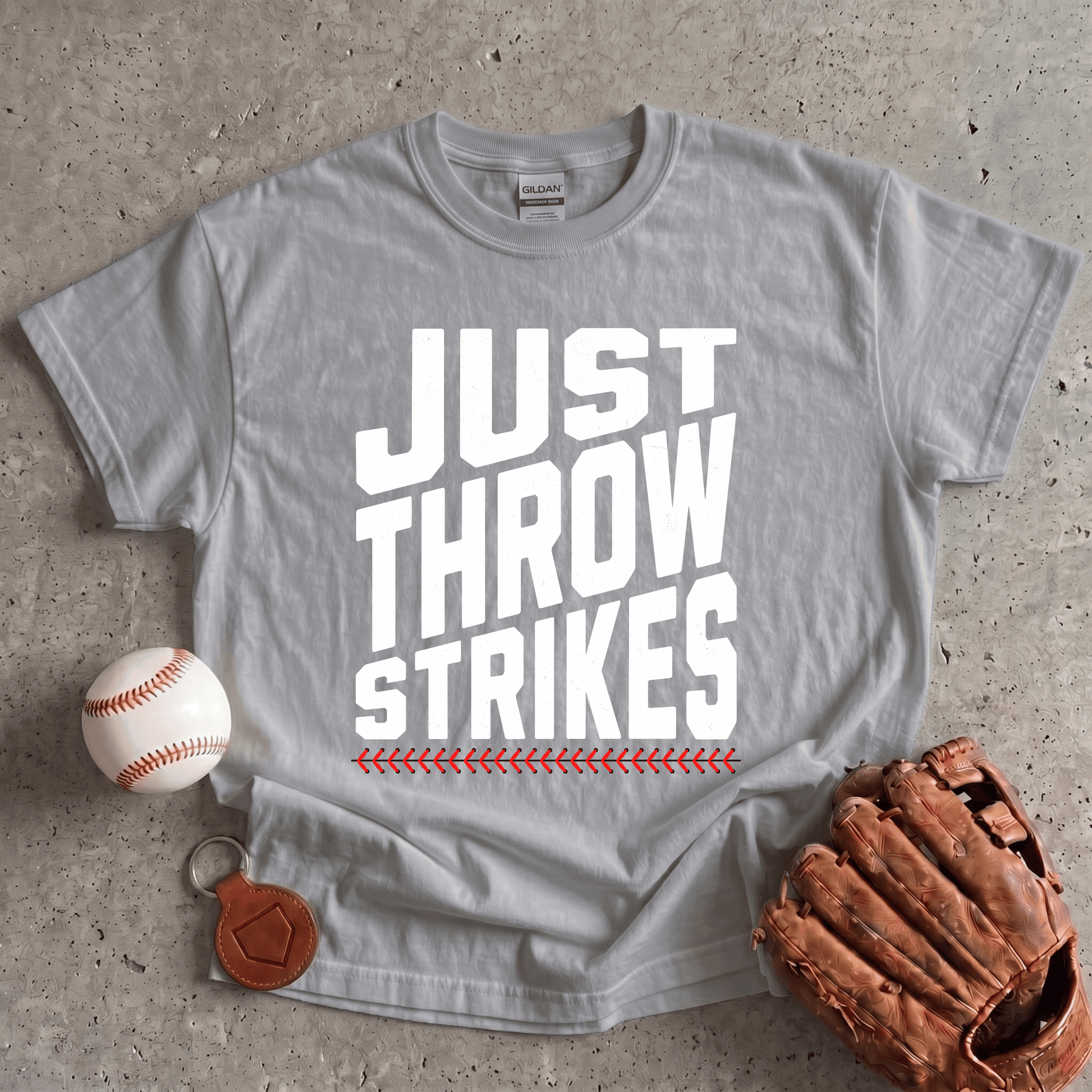 Just Throw Strikes Baseball T-Shirt