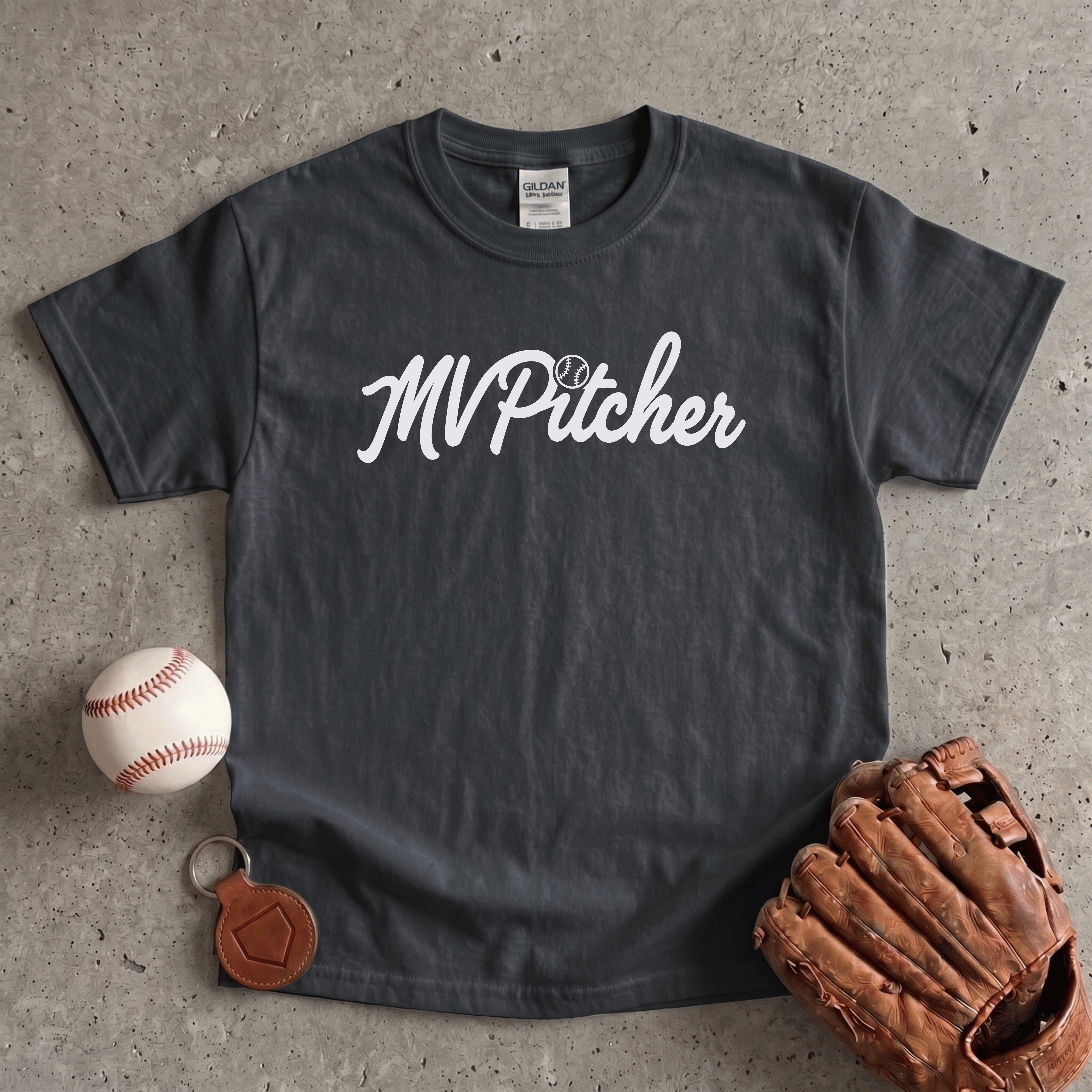 Collection of MVPitcher Youth Baseball T-Shirt in a gallery layout