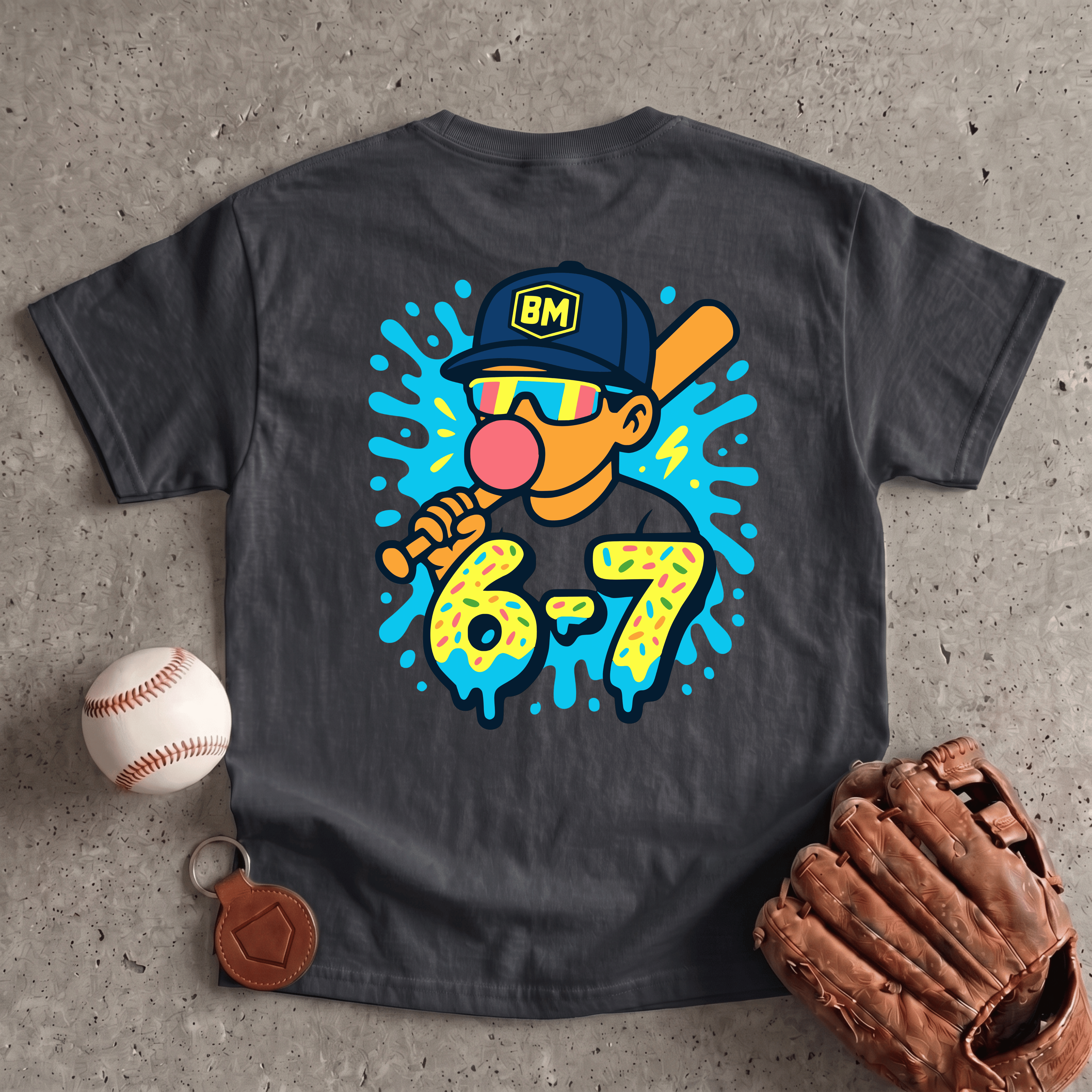 Collection of 6-7 Baseball Mode Youth T-Shirt in a gallery layout