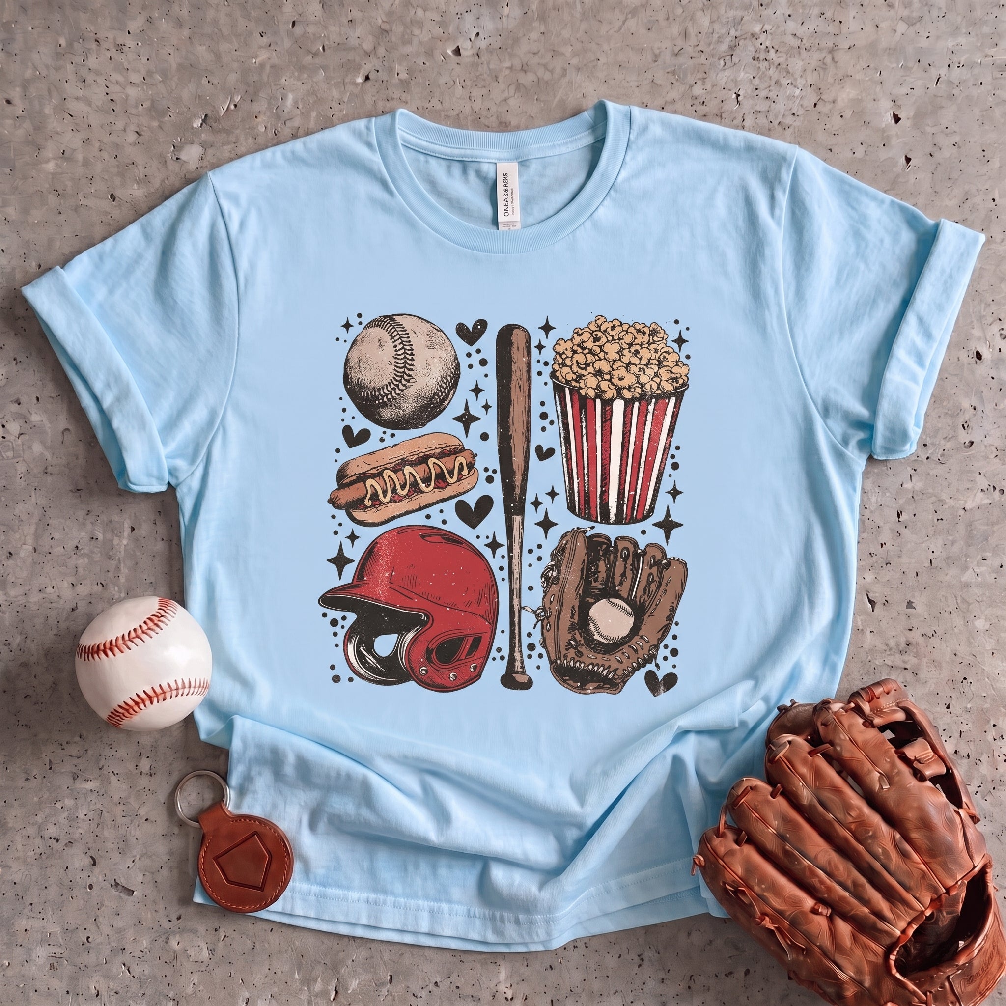 Collection of Retro Baseball Graphic Tee in a gallery layout