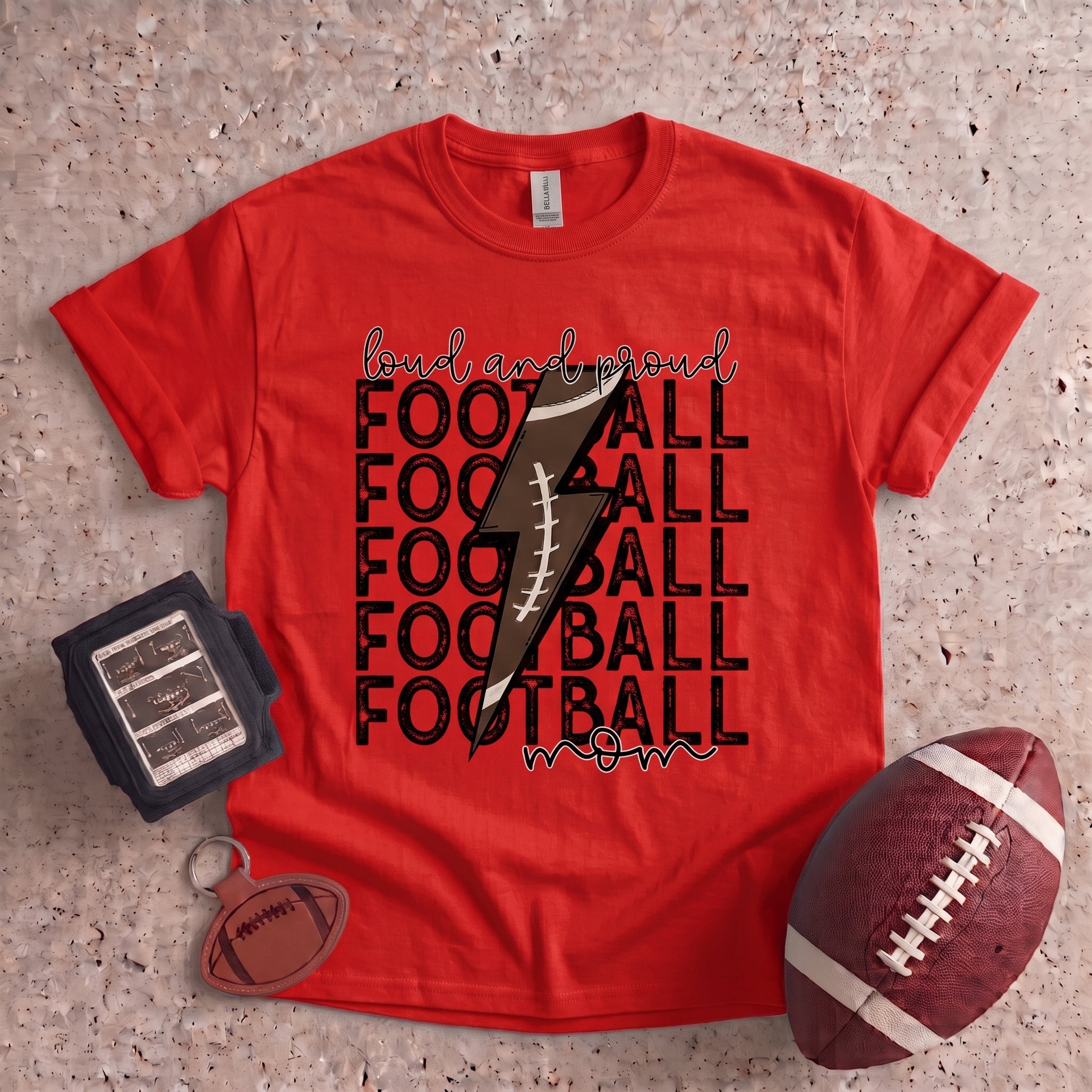 Loud and Proud Football Mom T-Shirt