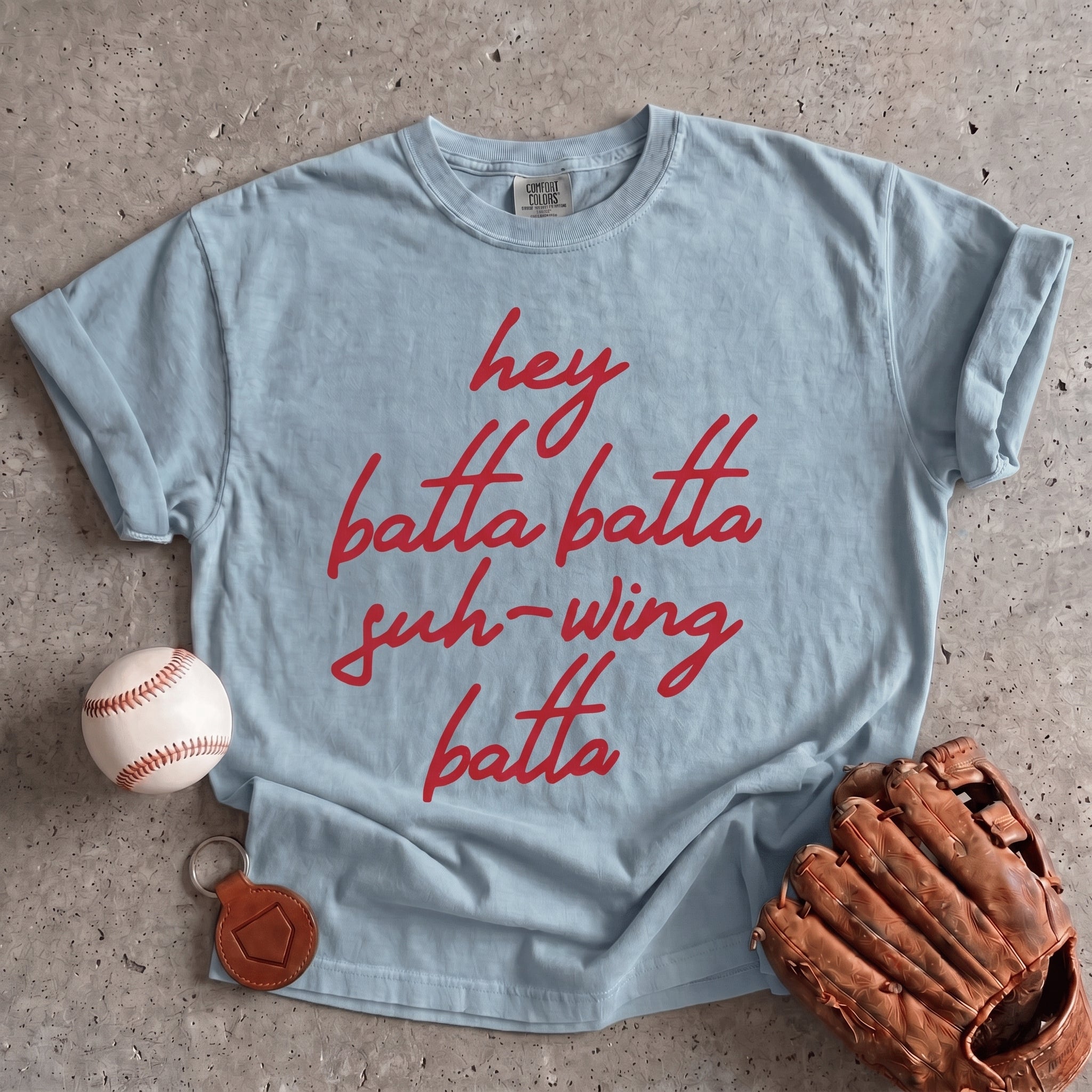 Collection of Hey Batta Batta Swing Batta Graphic Tee in a gallery layout