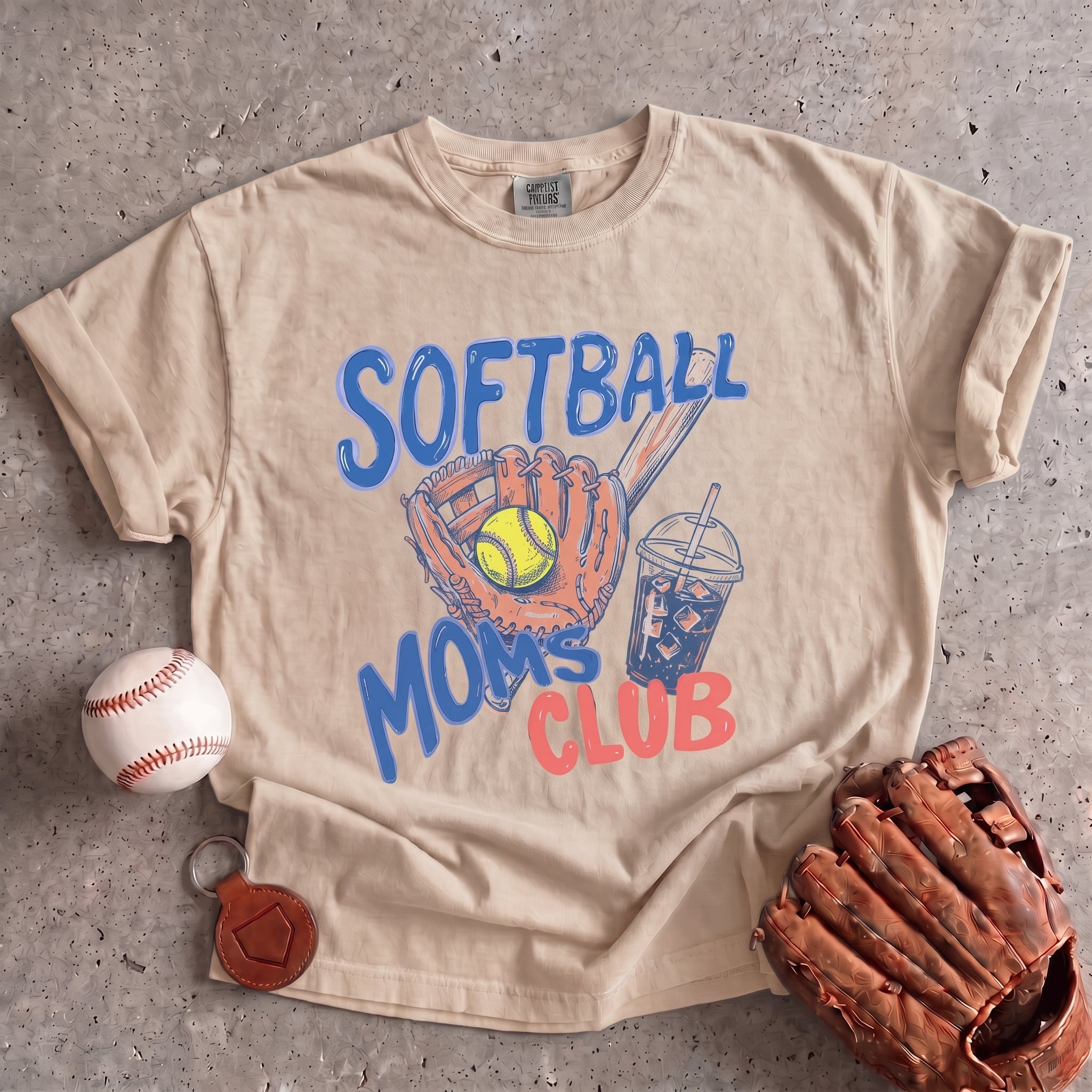 Collection of Softball Moms Club T-Shirt in a gallery layout