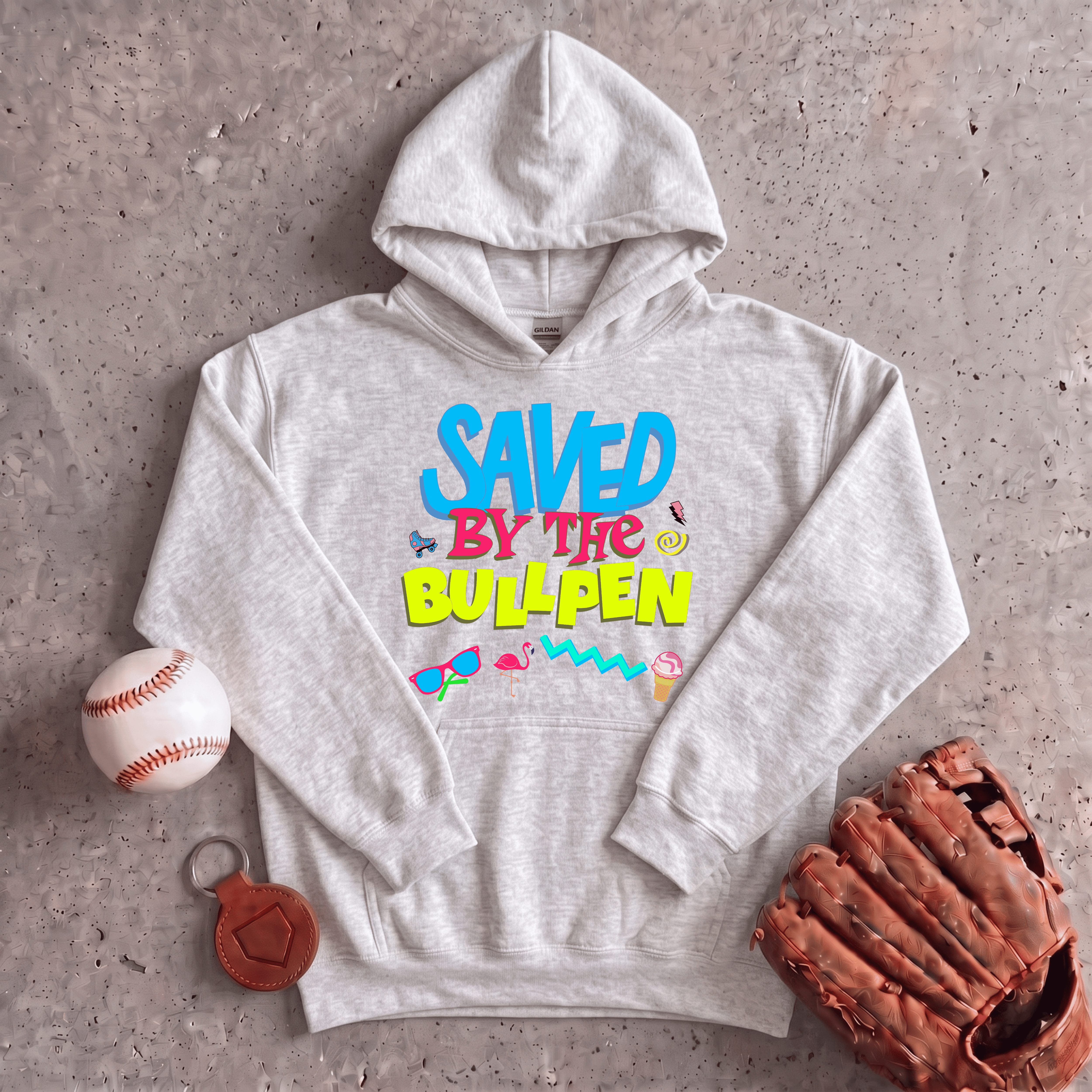 Collection of Saved By The Bullpen Hoodie in a gallery layout