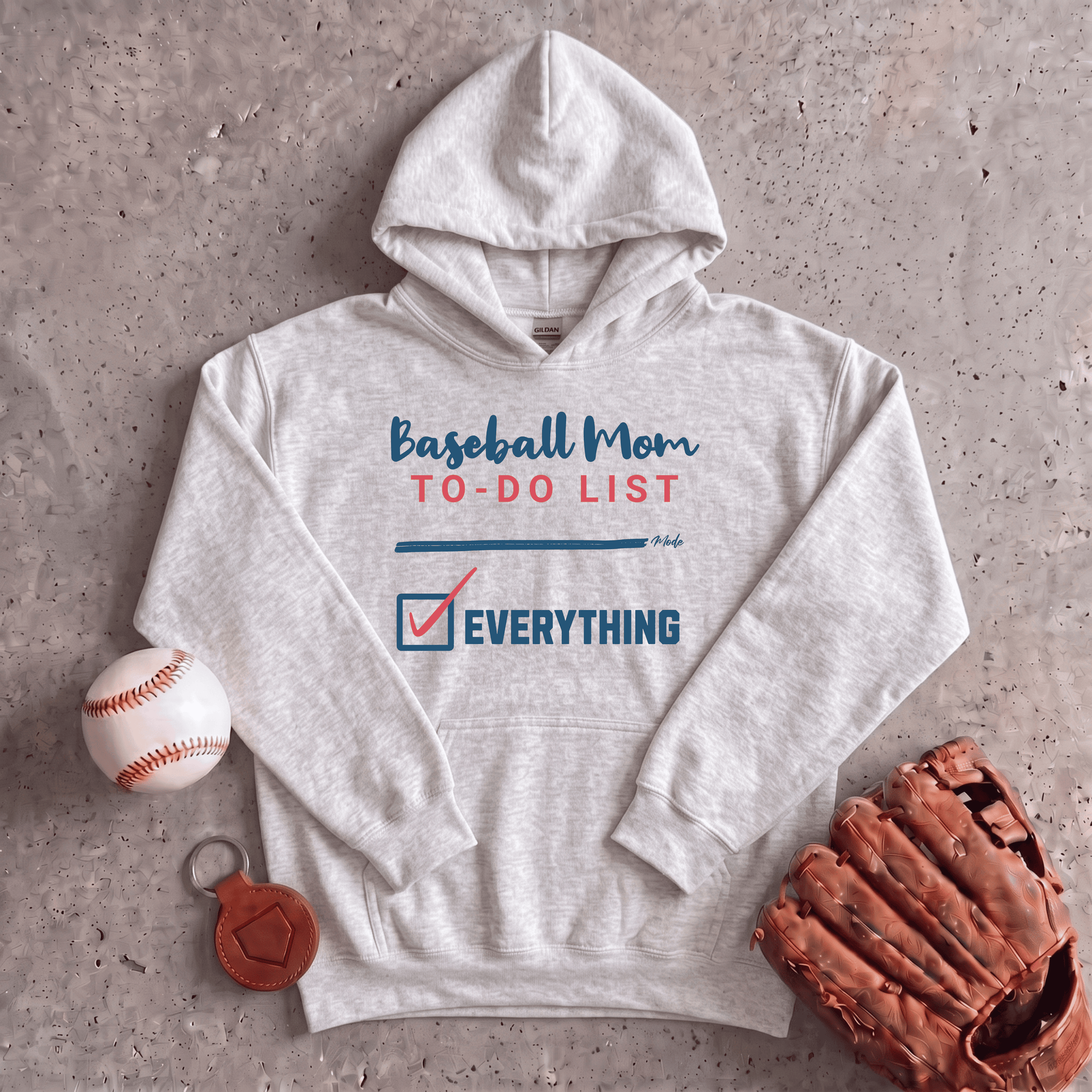 Baseball Mom To Do List Hoodie