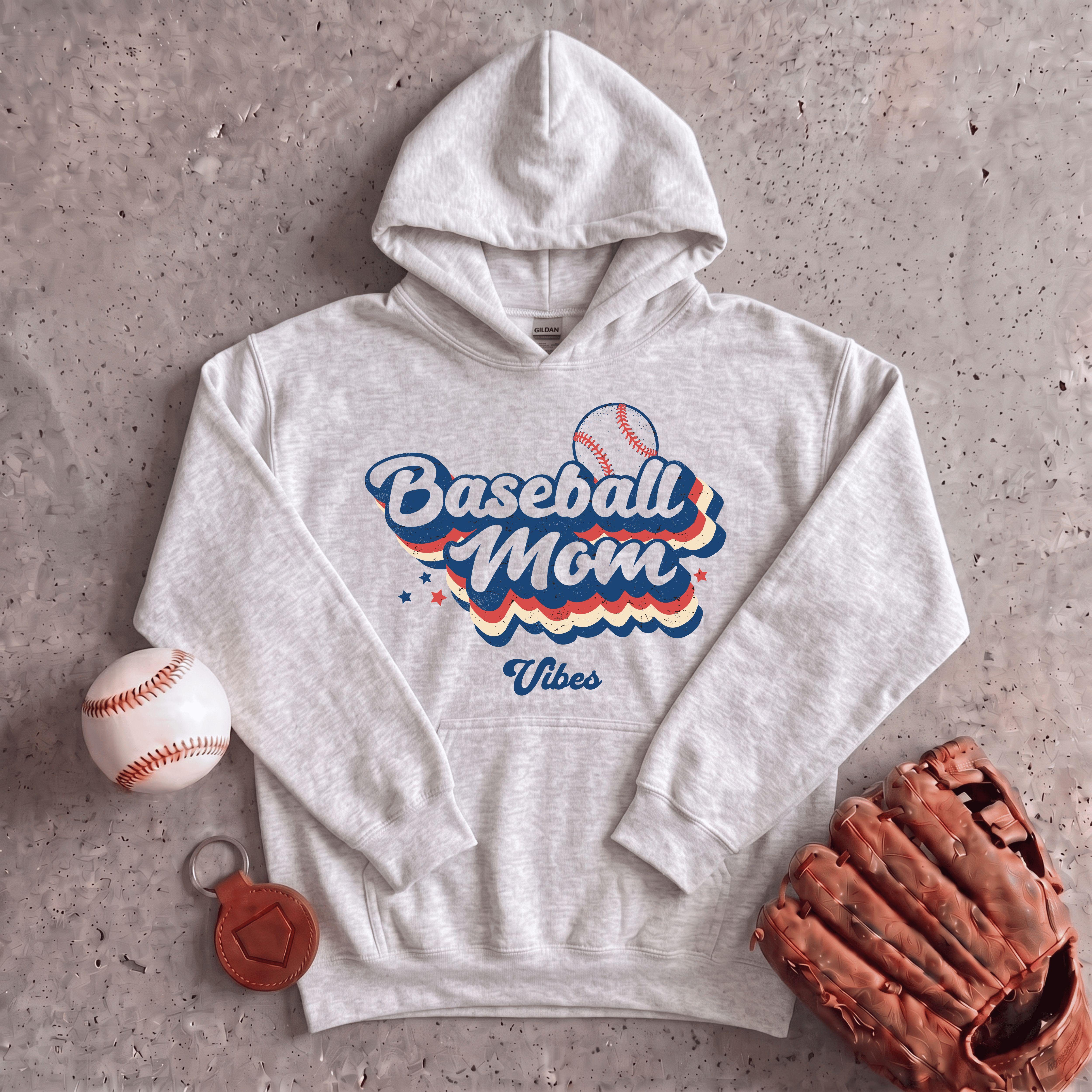 Collection of Baseball Mom Voice Hoodie in a gallery layout