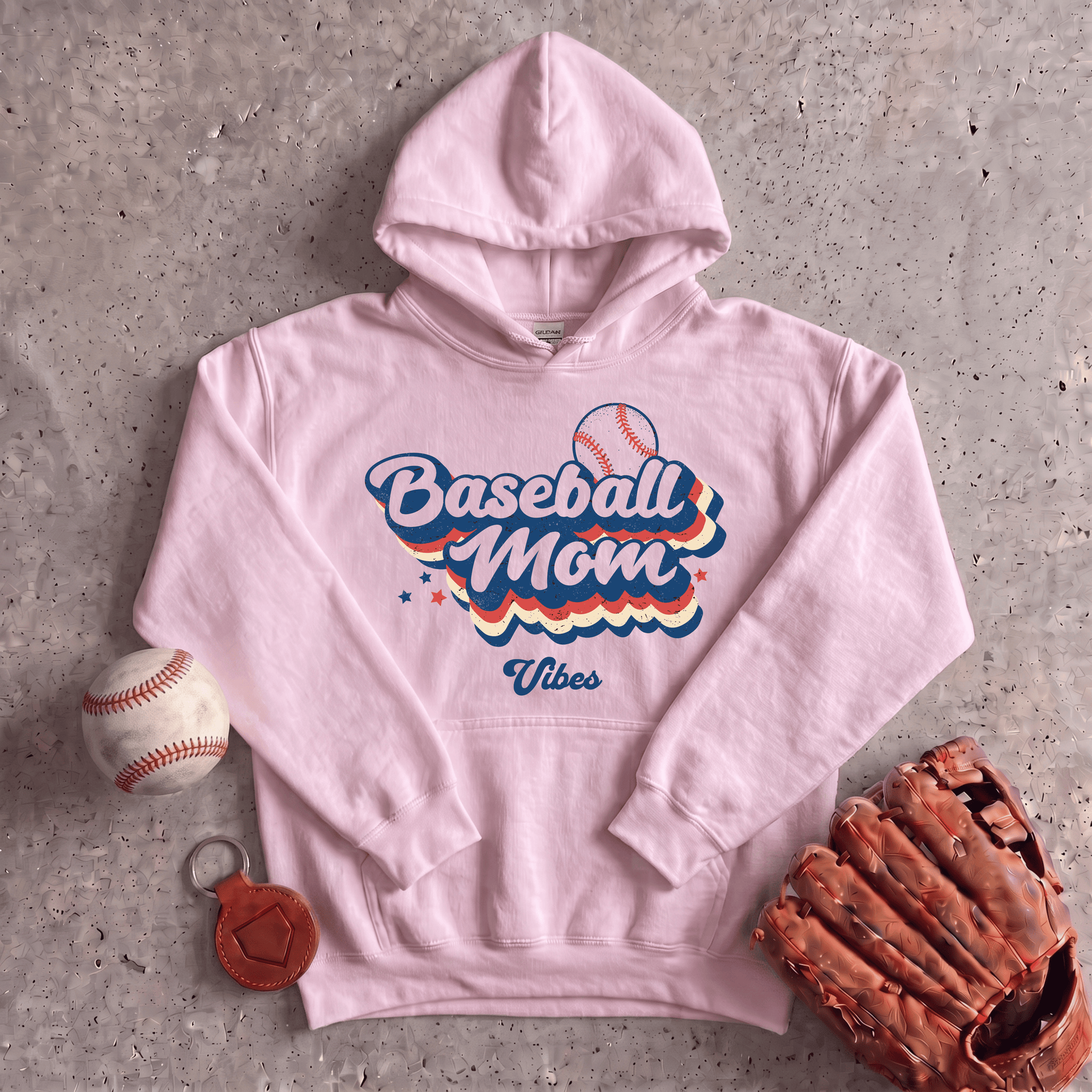 Baseball Mom Retro Hoodie