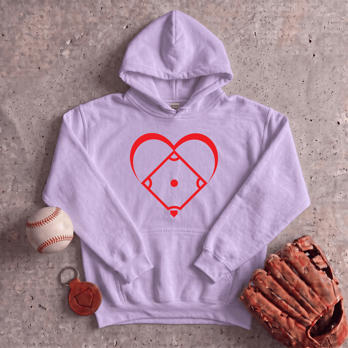 I Love Baseball Hoodie