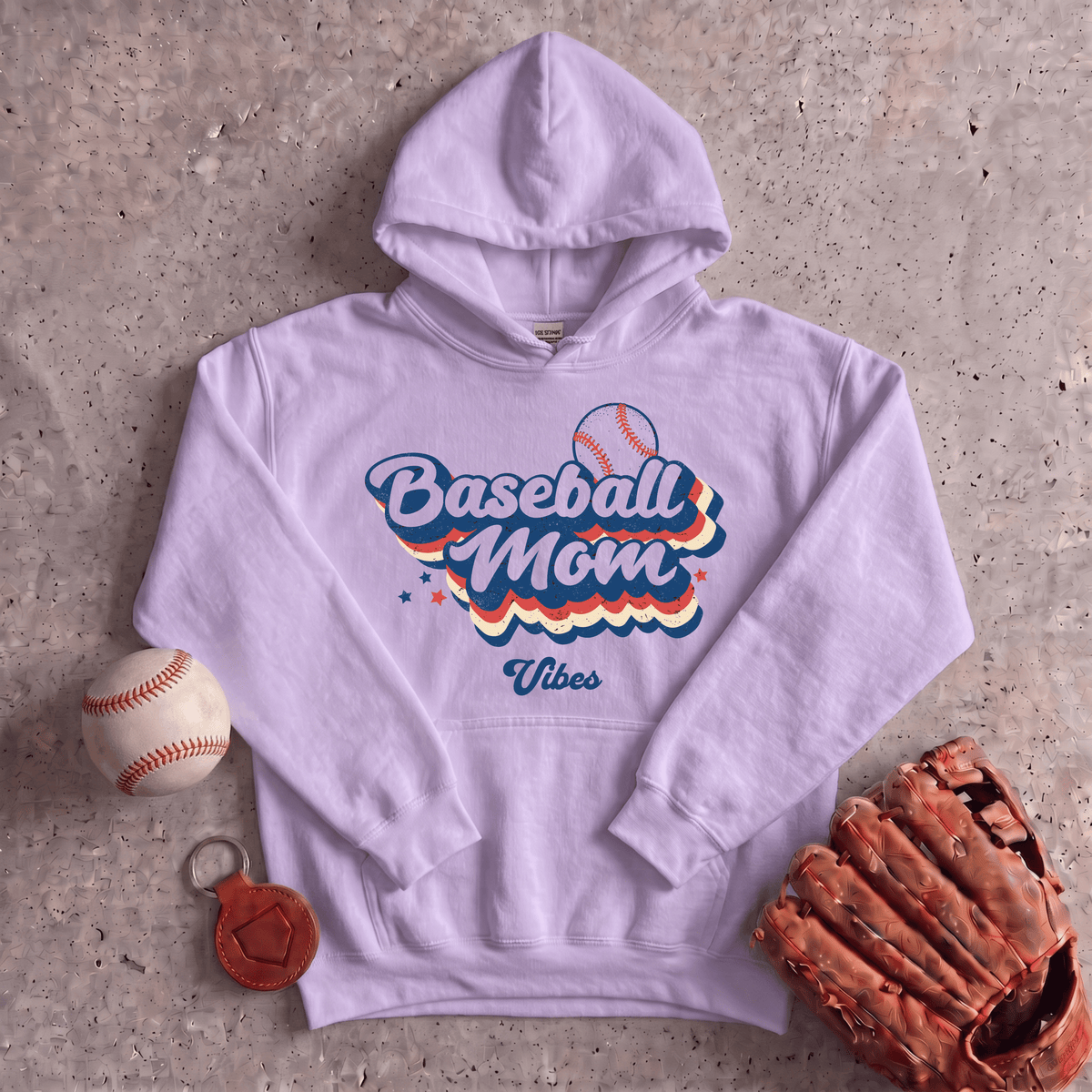 Baseball Mom Retro Hoodie