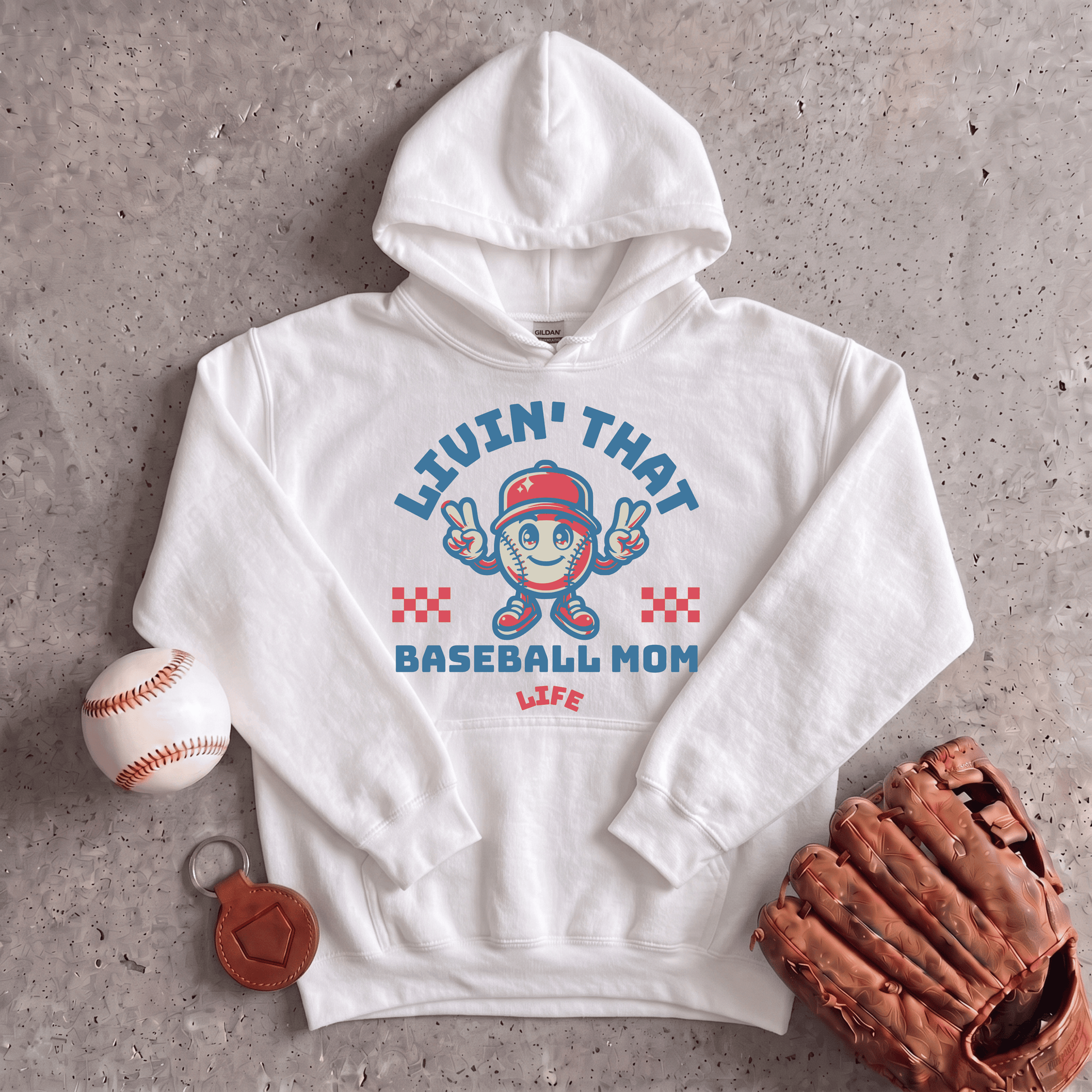 Livin That Baseball Mom Life Hoodie
