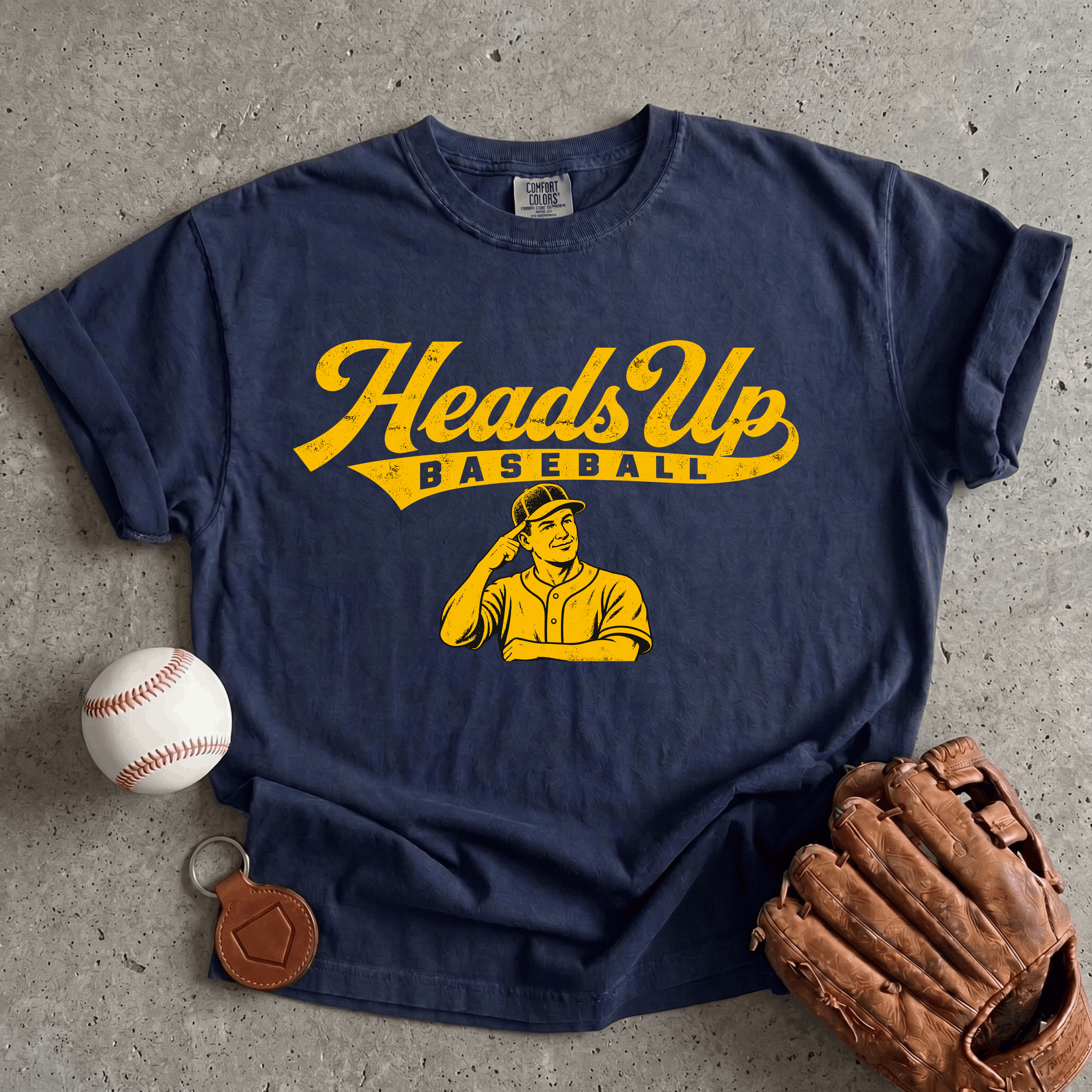 Collection of Heads Up Baseball T-Shirt in a gallery layout