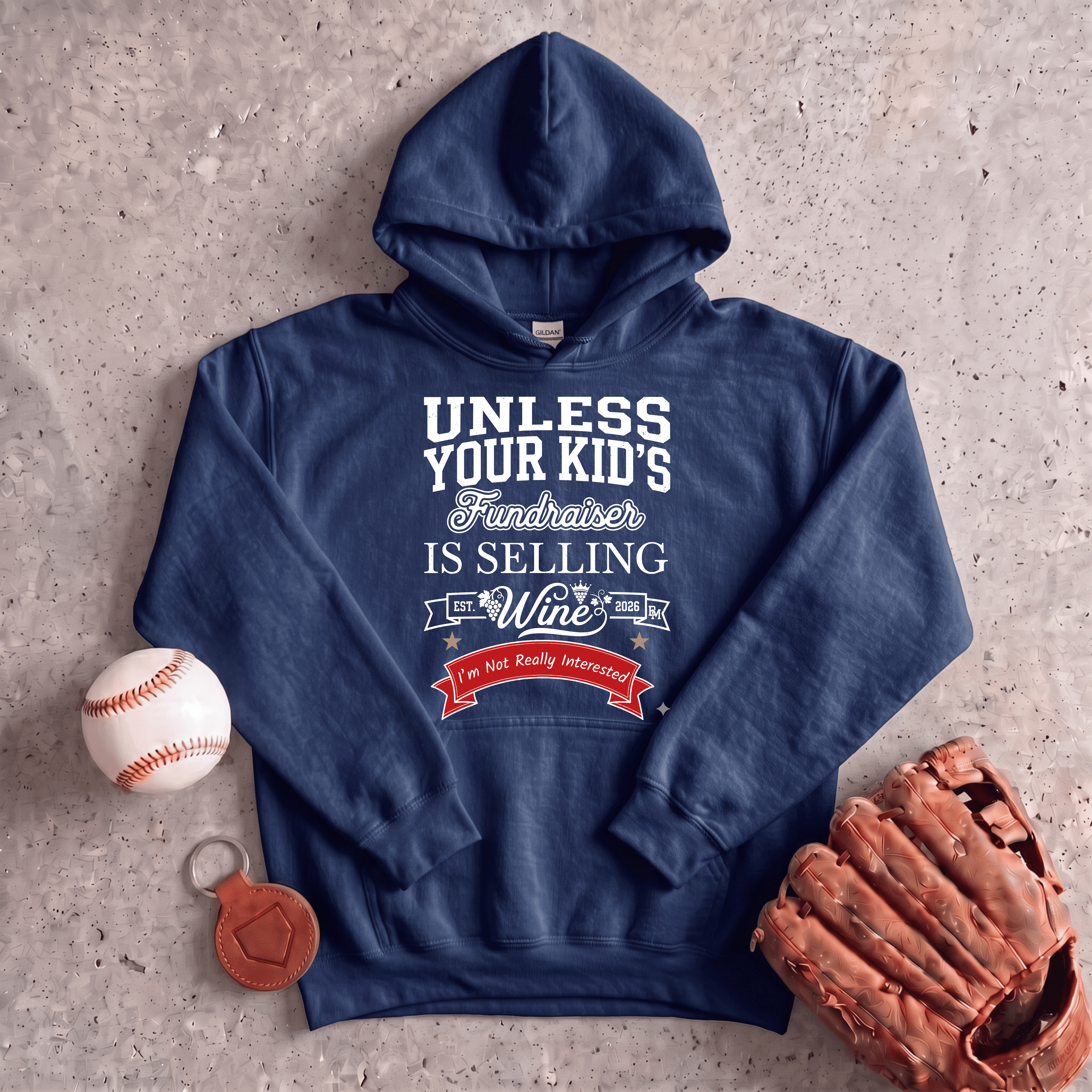 Collection of Baseball Fundraiser Hoodie in a gallery layout