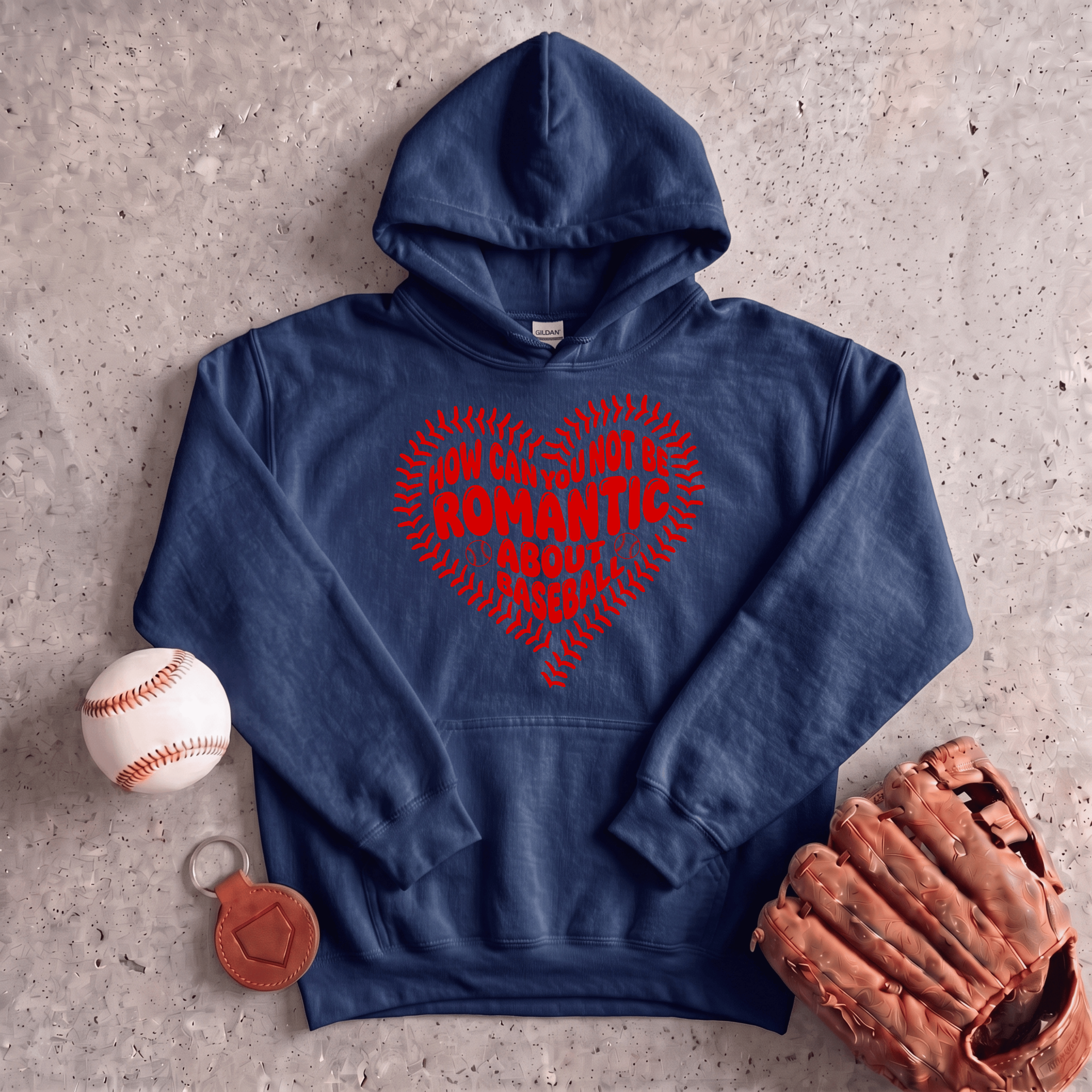 Collection of Romantic About Baseball Hoodie in a gallery layout