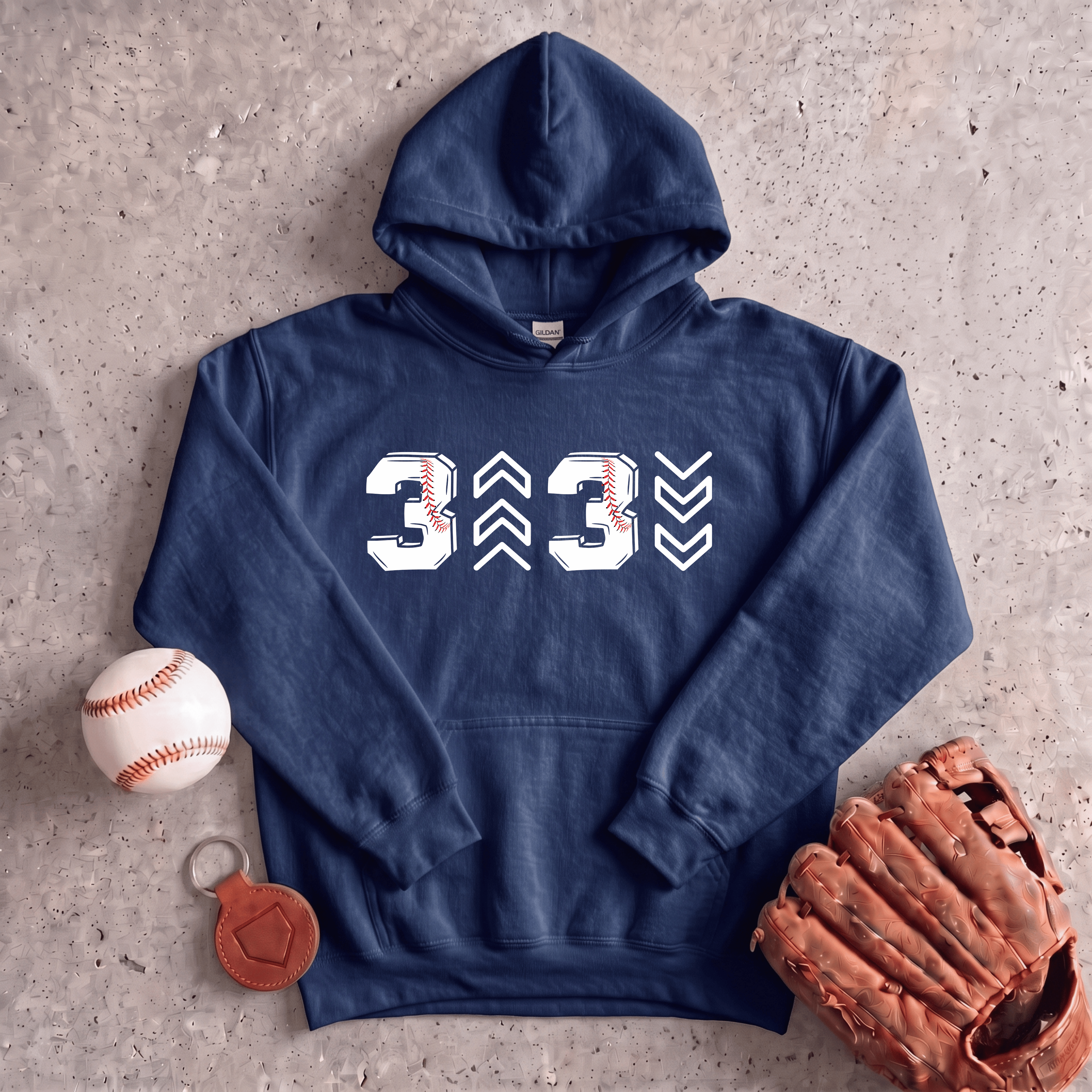 Collection of Three Up Three Down Hoodie in a gallery layout