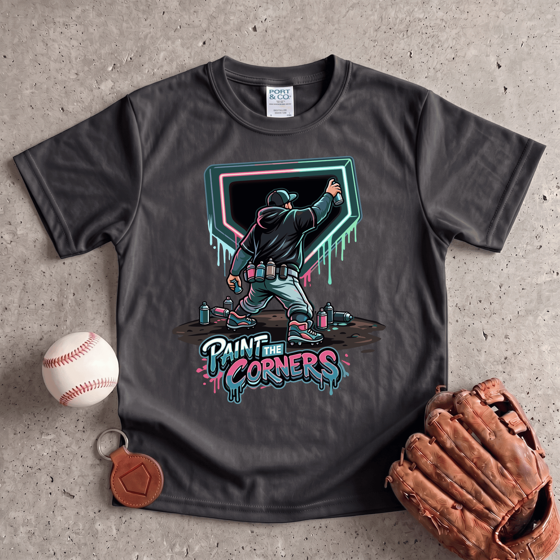 Paint The Corners Youth Baseball T-Shirt