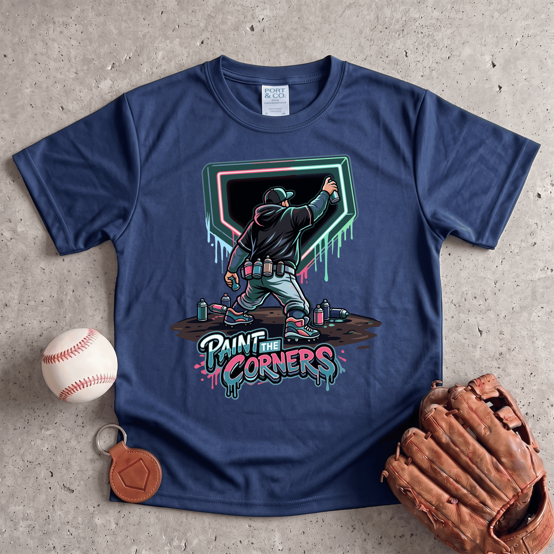Paint The Corners Youth Baseball T-Shirt