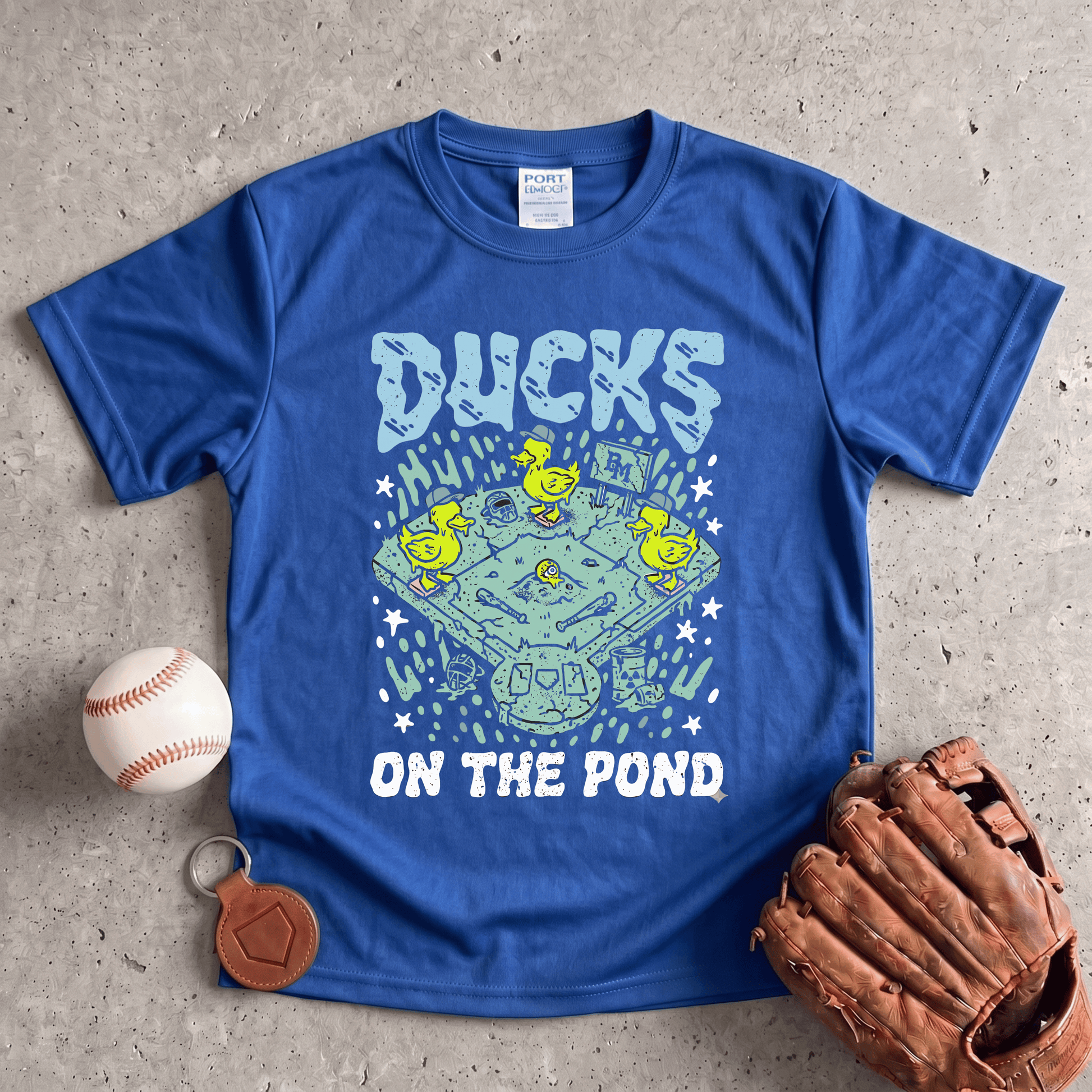 Ducks on the Pond Baseball Youth Performance Tee