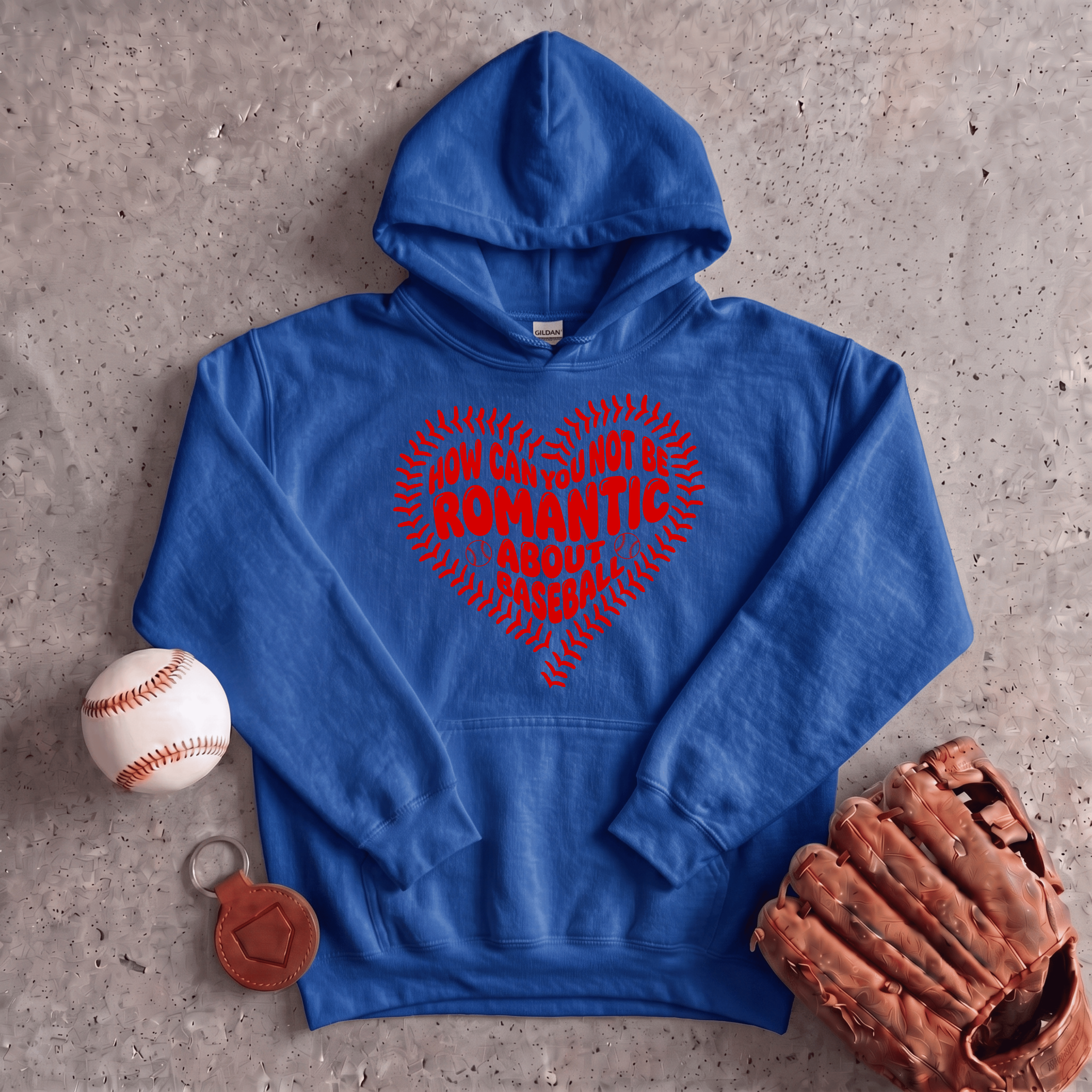 Collection of Romantic About Baseball Hoodie in a gallery layout