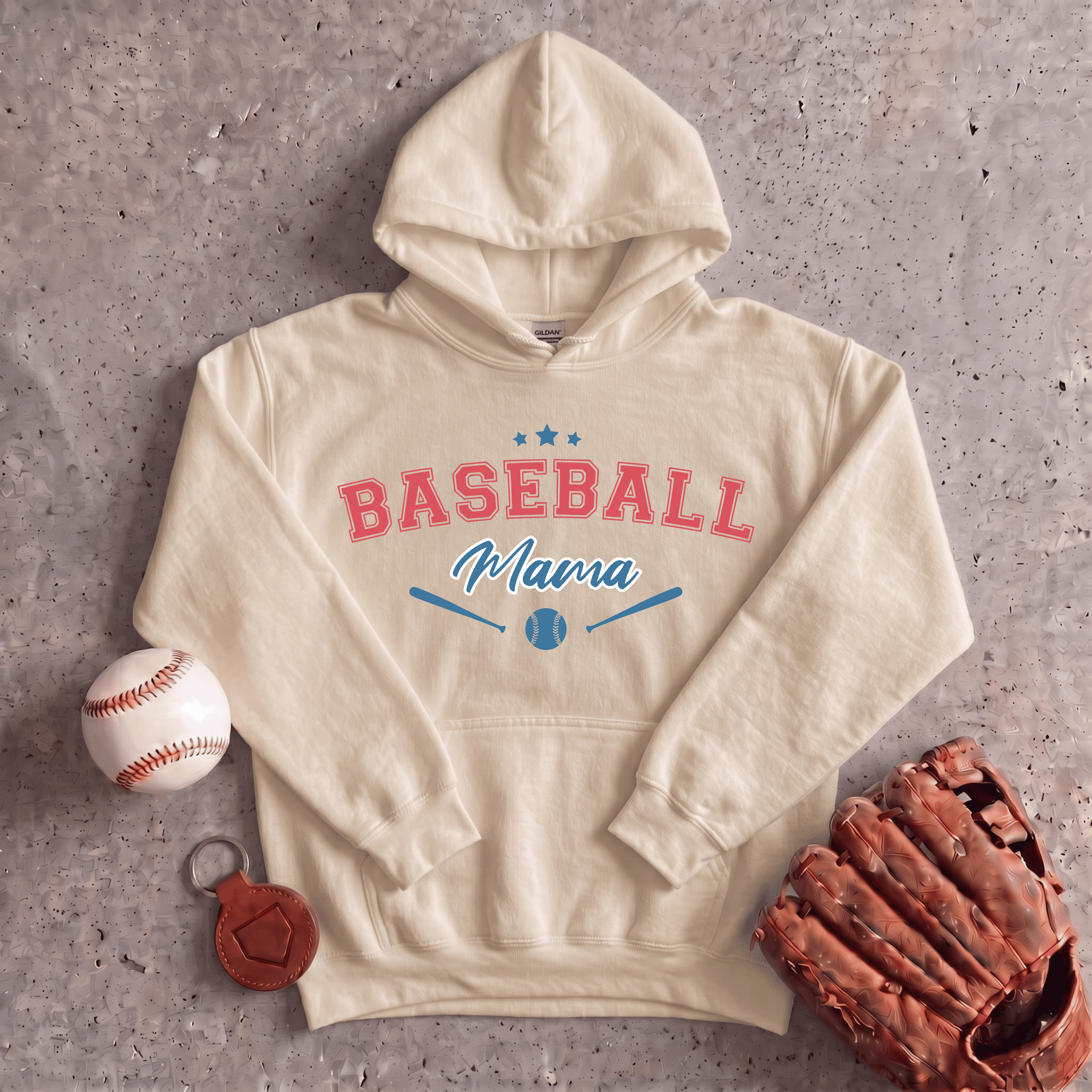 Collection of Baseball Mama Hoodie in a gallery layout