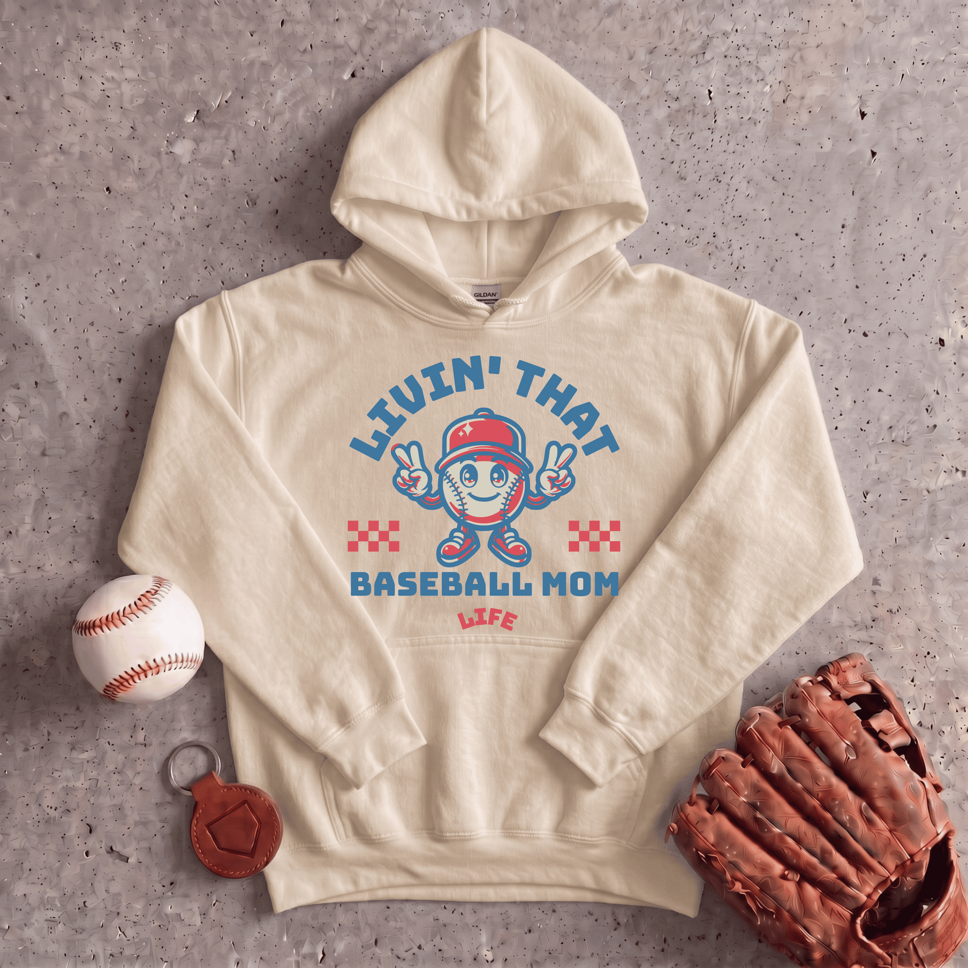Livin That Baseball Mom Life Hoodie