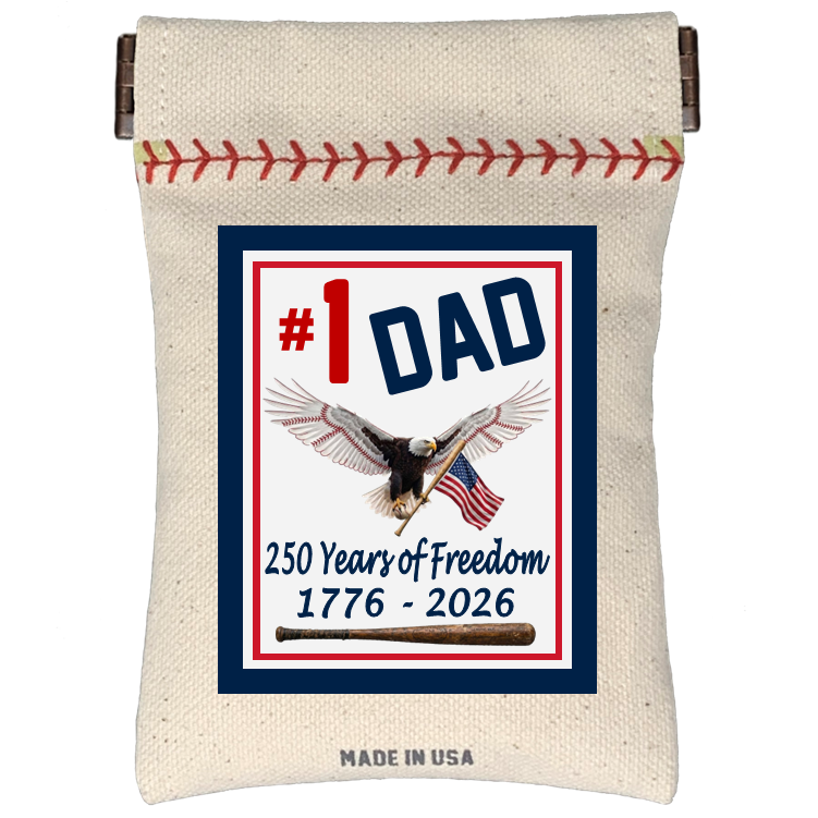 Collection of #1 Dad Seed Sack® | Canvas Baseball Seed Pouch in a gallery layout