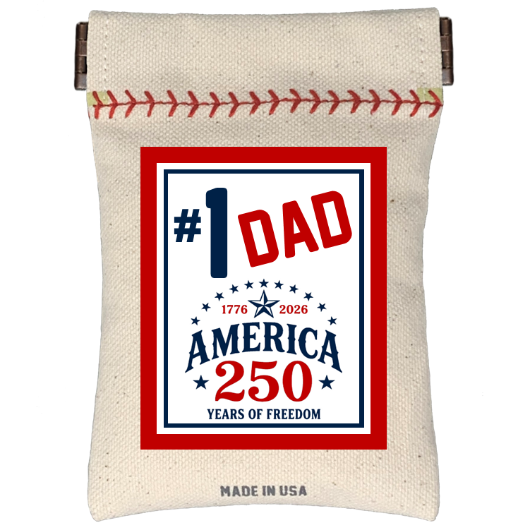 #1 Dad Seed Sack® | Canvas Baseball Seed Pouch