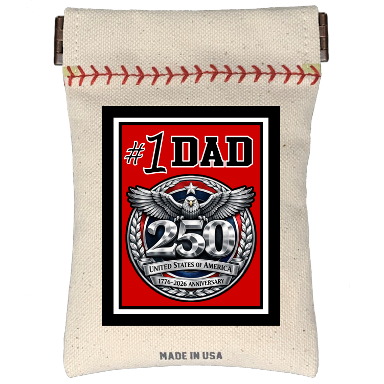 #1 Dad Seed Sack® | Canvas Baseball Seed Pouch