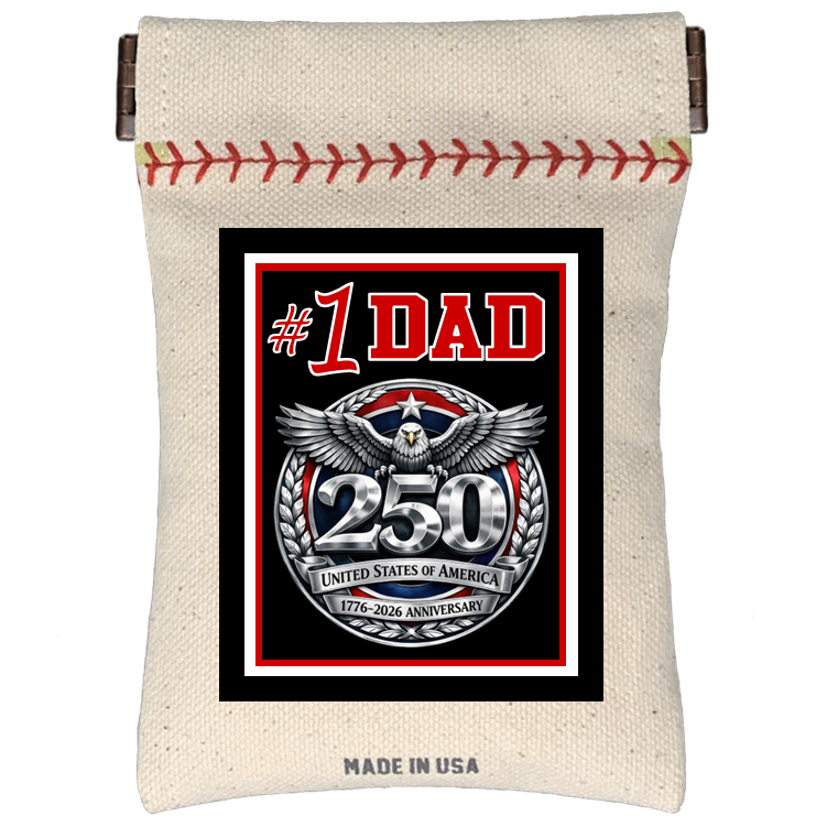 #1 Dad Seed Sack® | Canvas Baseball Seed Pouch