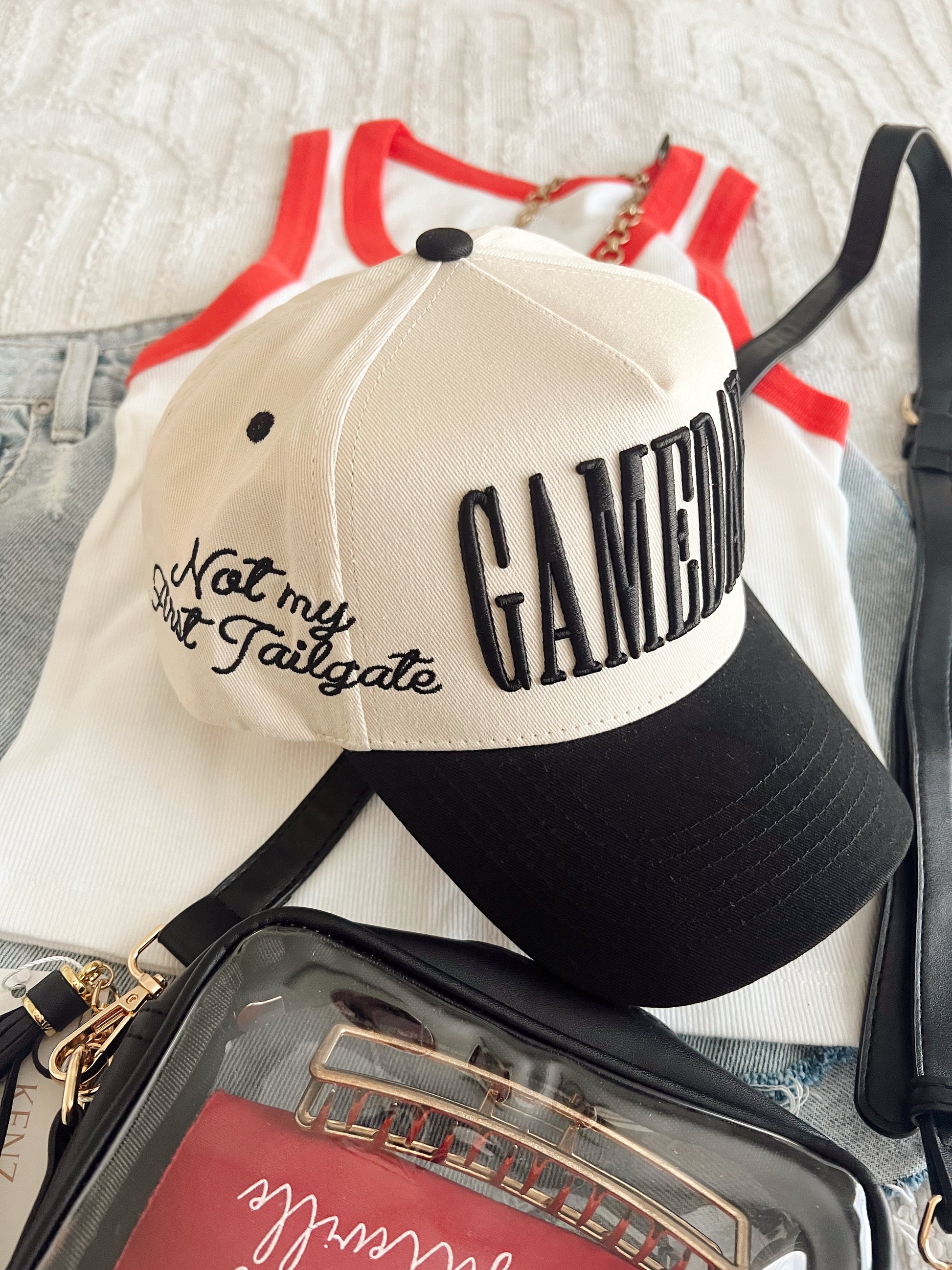 Gameday Not My First Tailgate Hat | Vintage Trucker Snapback