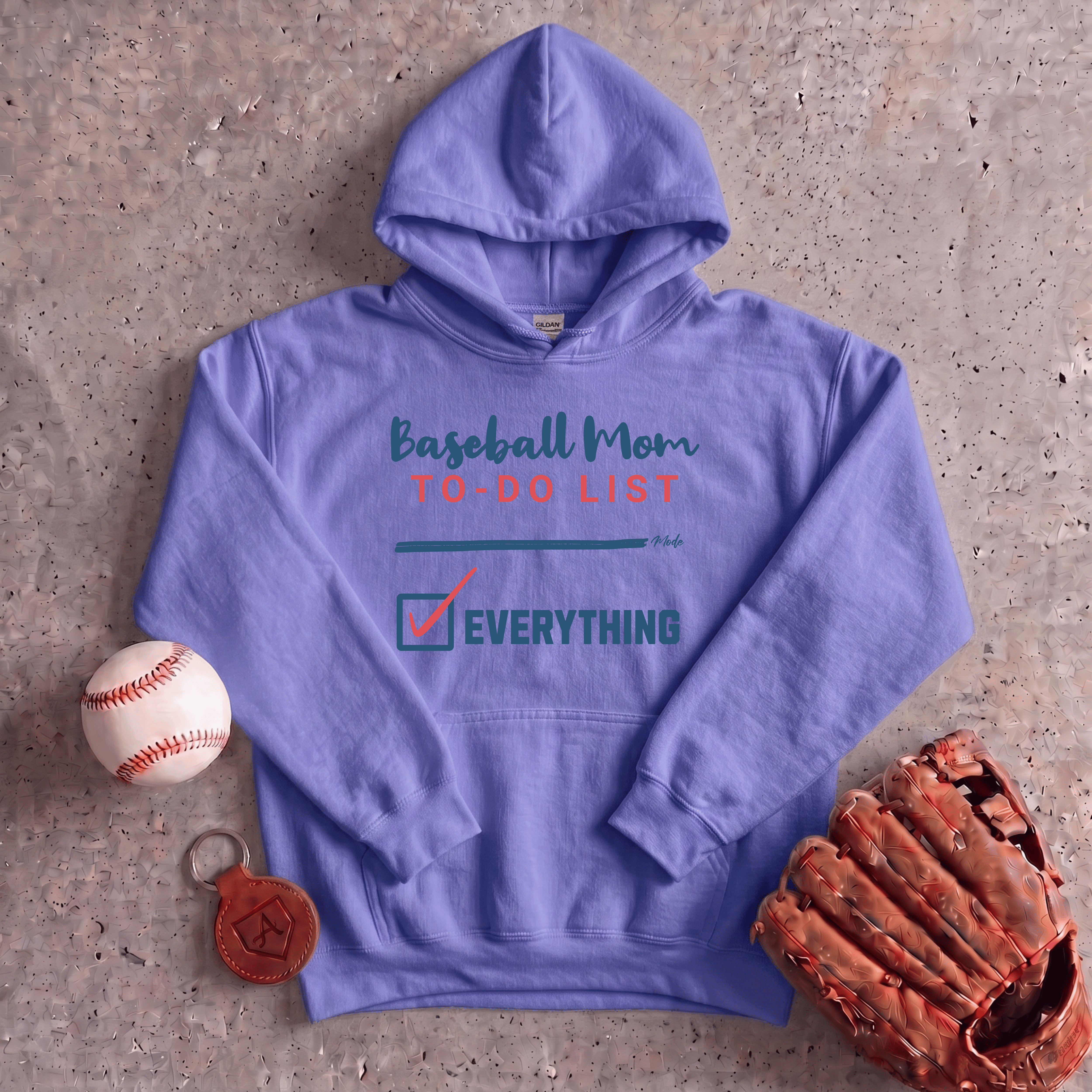 Collection of Baseball Mom To Do List Hoodie in a gallery layout