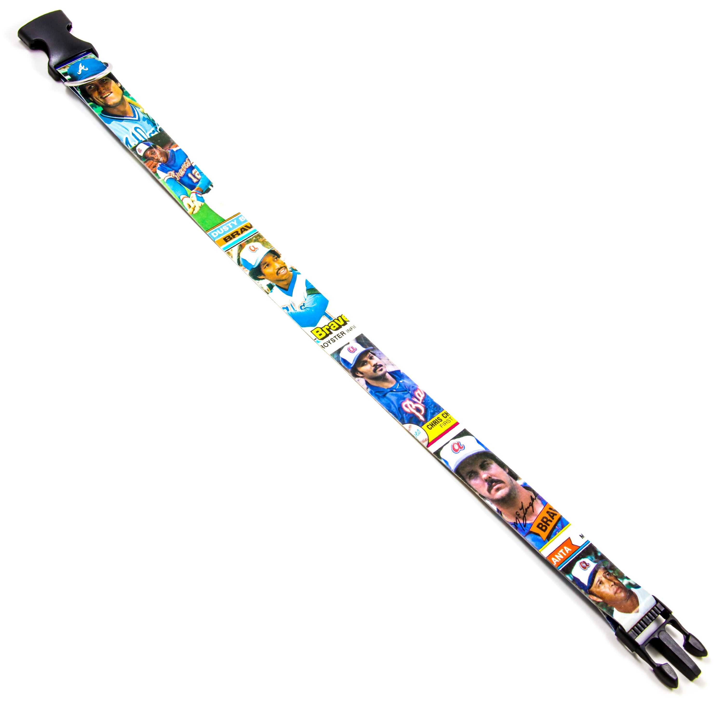 Collection of old baseball cards dog collar in a gallery layout