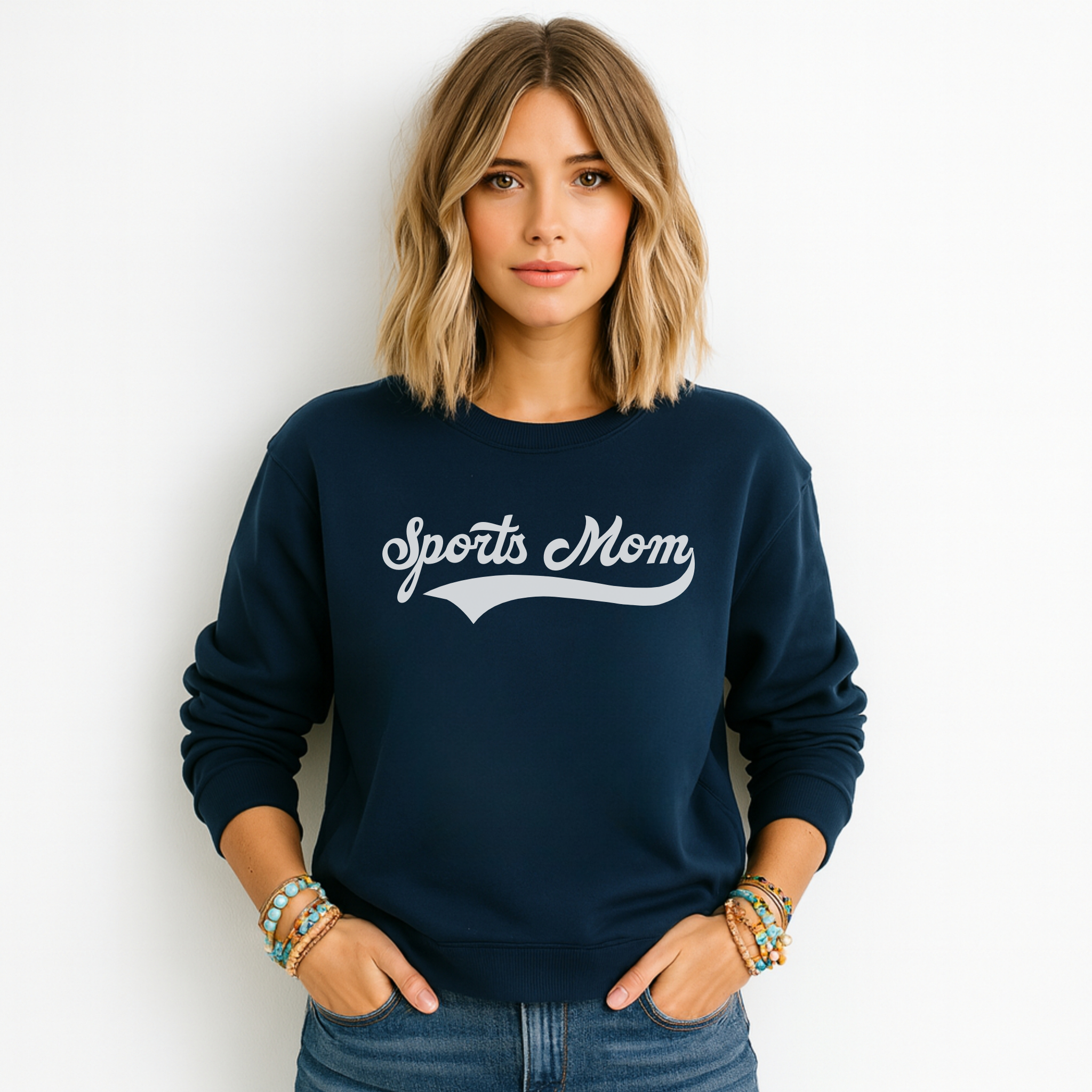 Collection of Sports Mom Crewneck Sweatshirt in a gallery layout