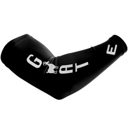 Collection of Black elbow pad with a logo on a white background in a gallery layout