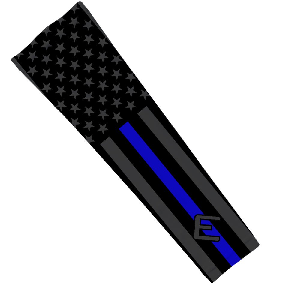Collection of American flag with a blue stripe arm sleeve in a gallery layout
