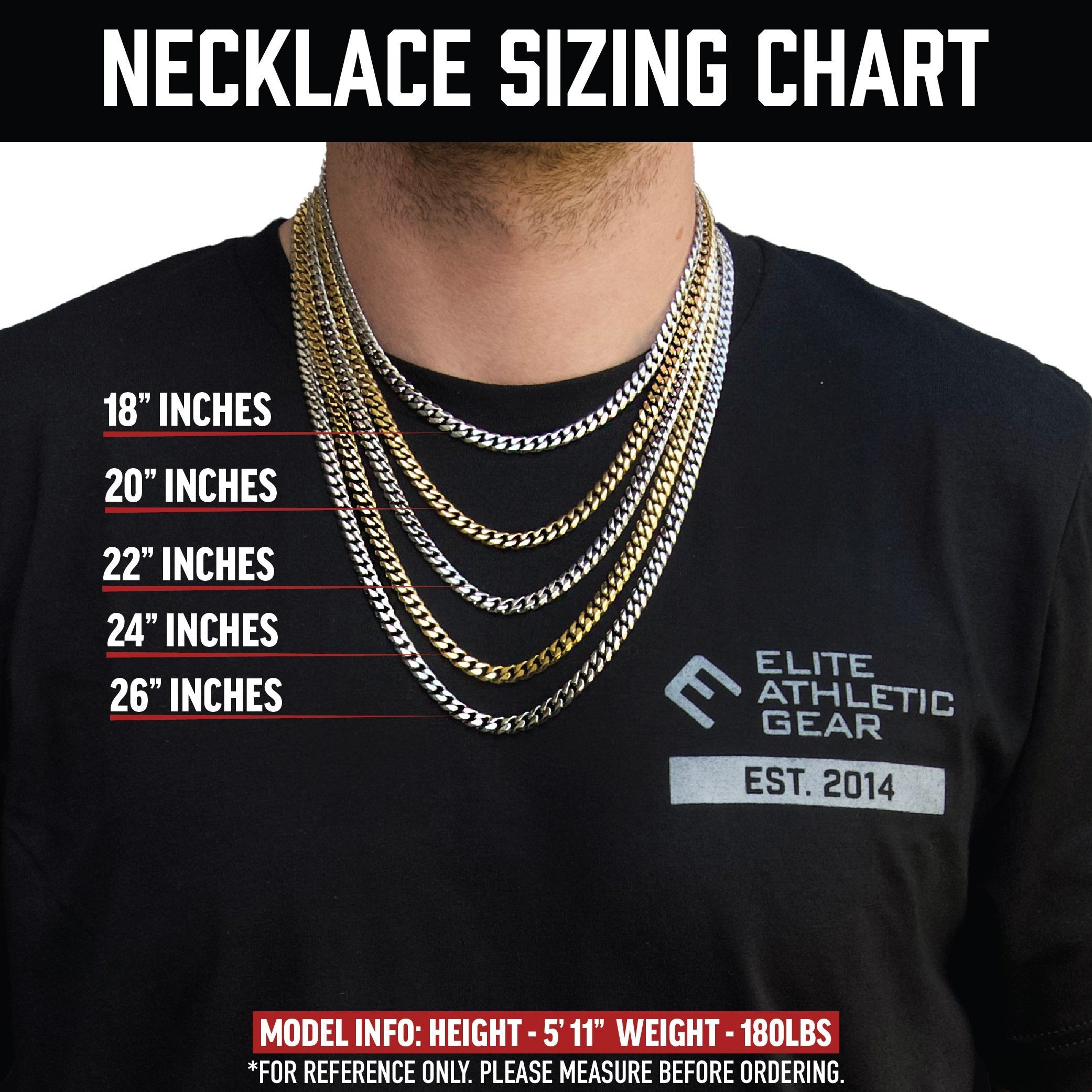 Collection of 6mm Cuban Link Chain Necklace in a gallery layout