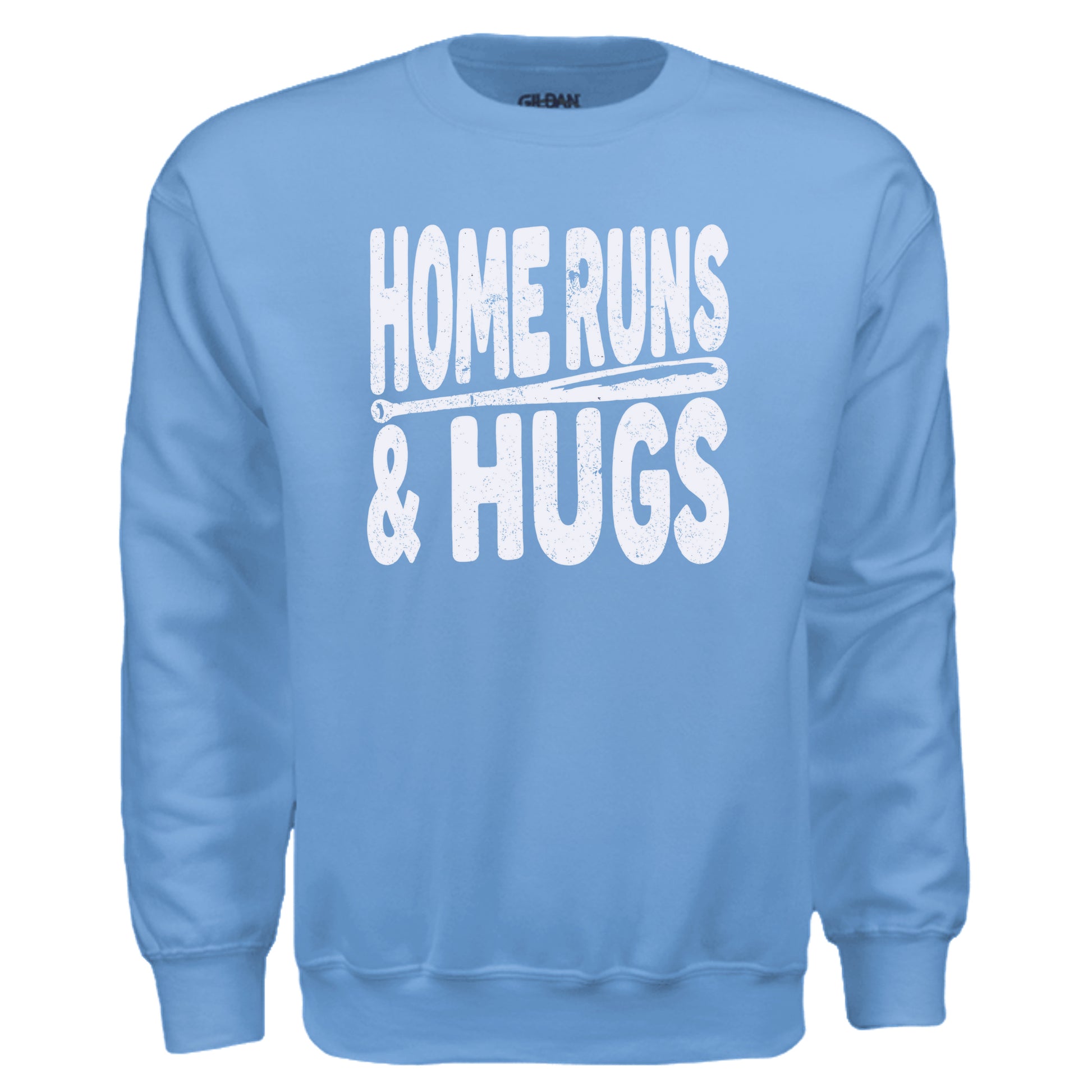 CAROLINA BLUE home runs and hugs baseball mom sweatshirt 