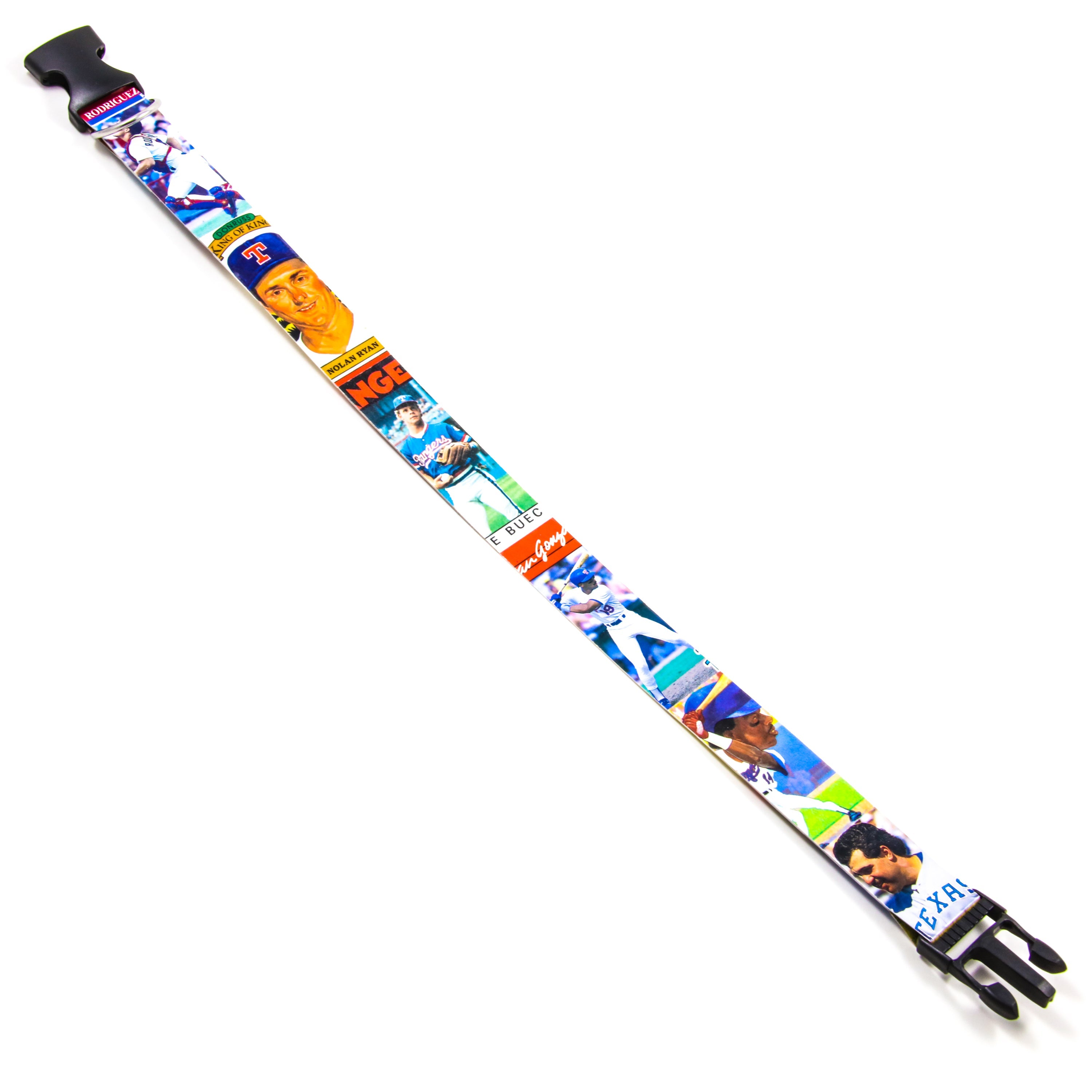 Collection of rangers baseball card dog collar in a gallery layout