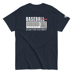 Collection of Baseball Mom Barcode T-Shirt in a gallery layout