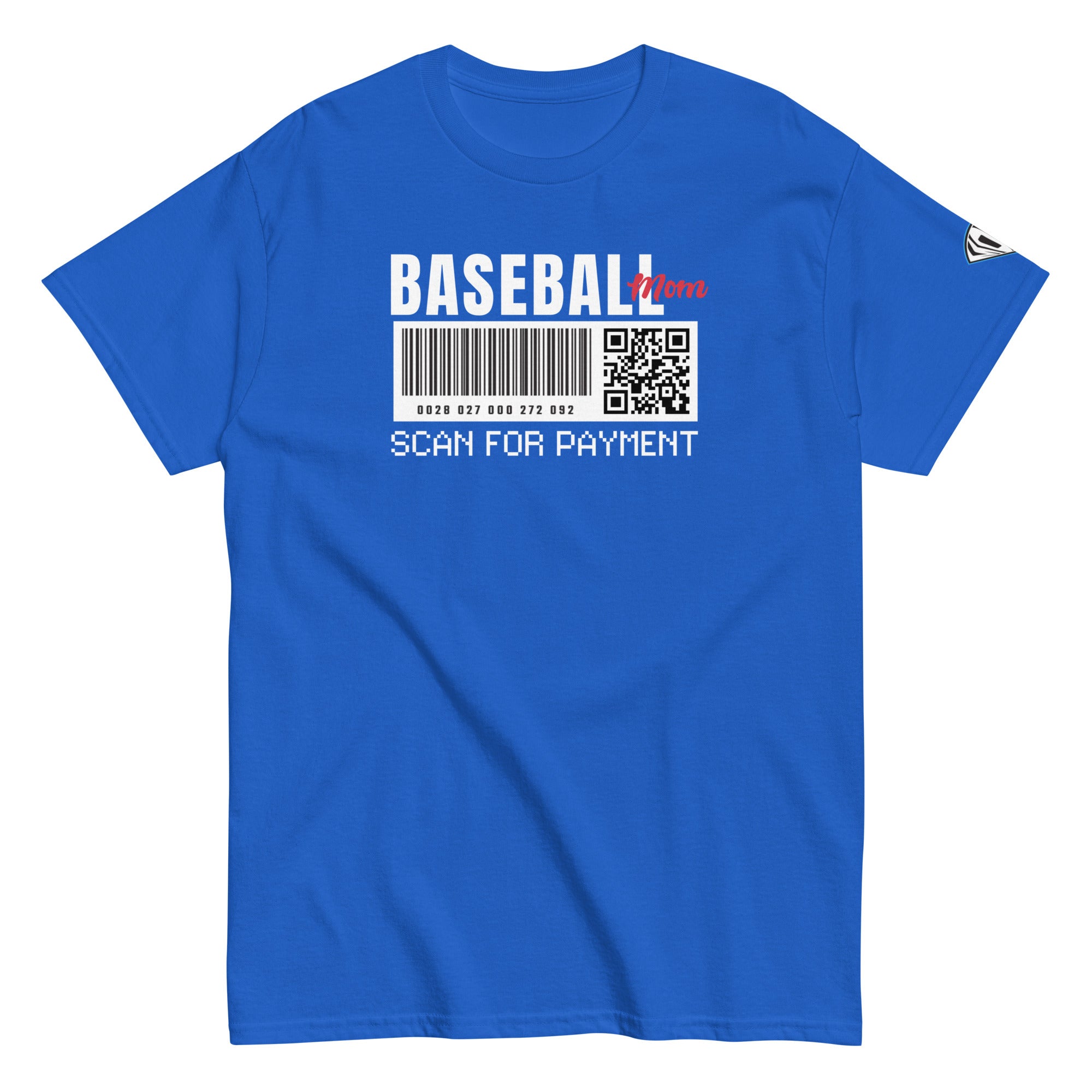 Collection of Baseball Mom Barcode T-Shirt in a gallery layout