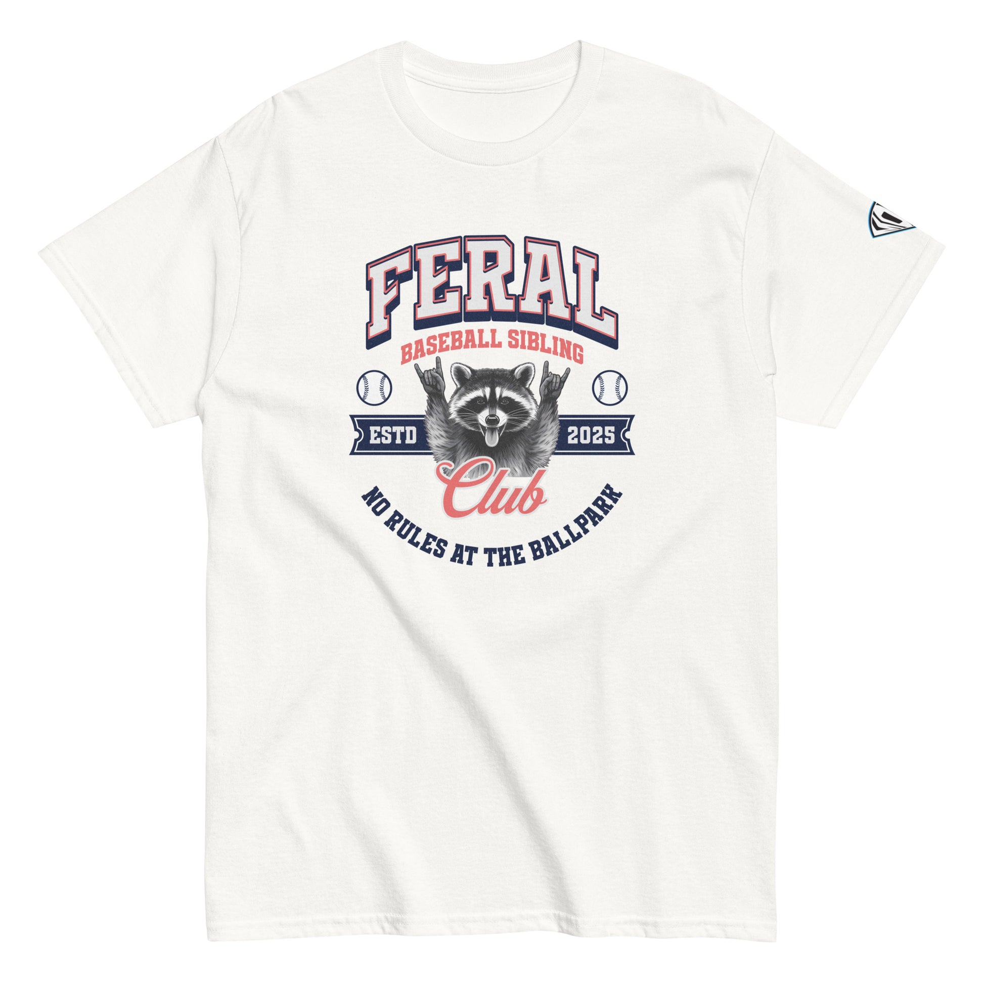 Feral Baseball Sibling T Shirt