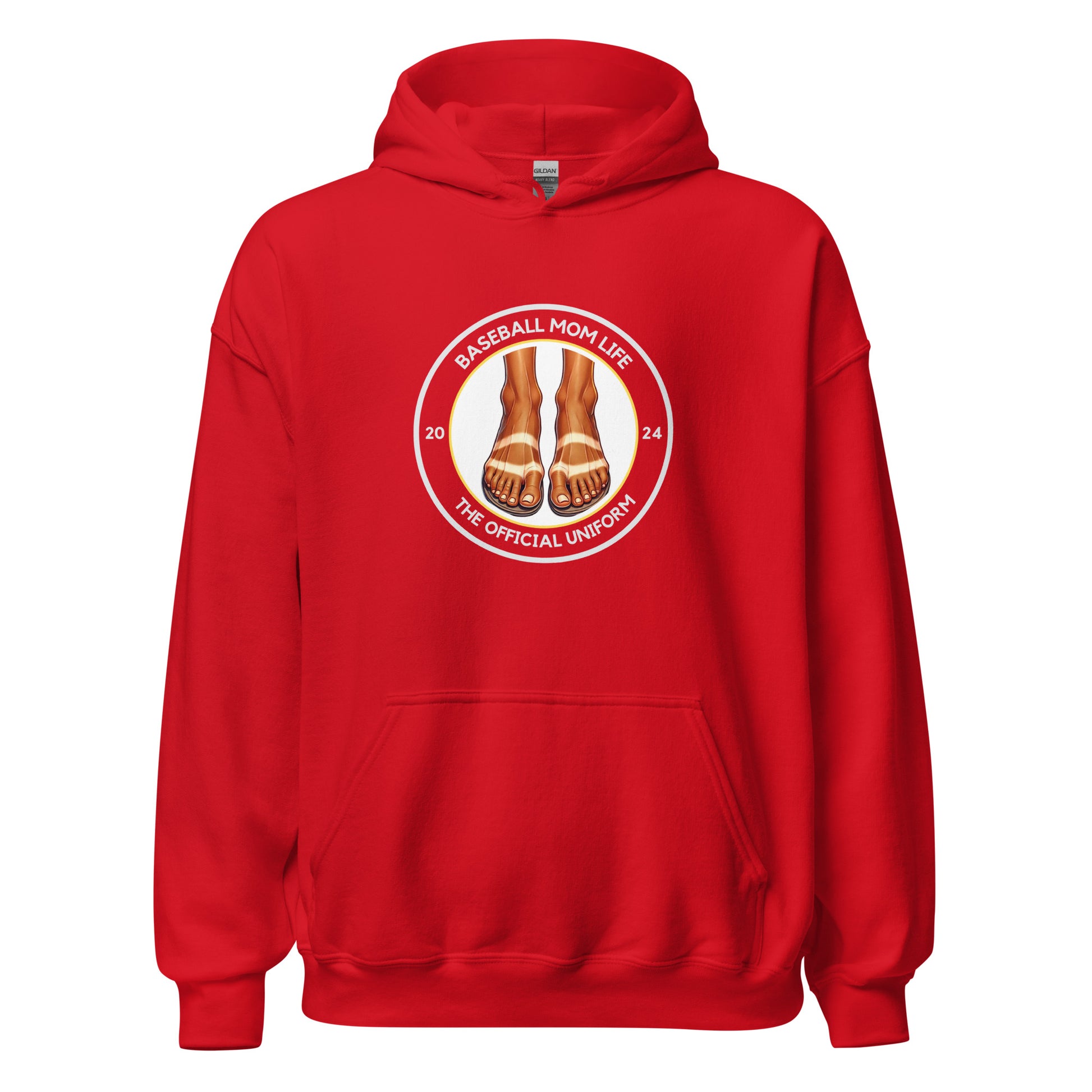 Baseball Mom Tan Line Hoodie