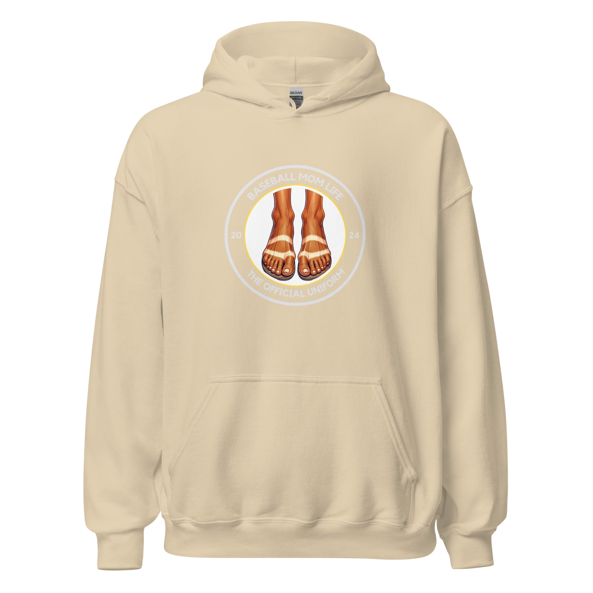 Collection of Baseball Mom Tan Line Hoodie in a gallery layout